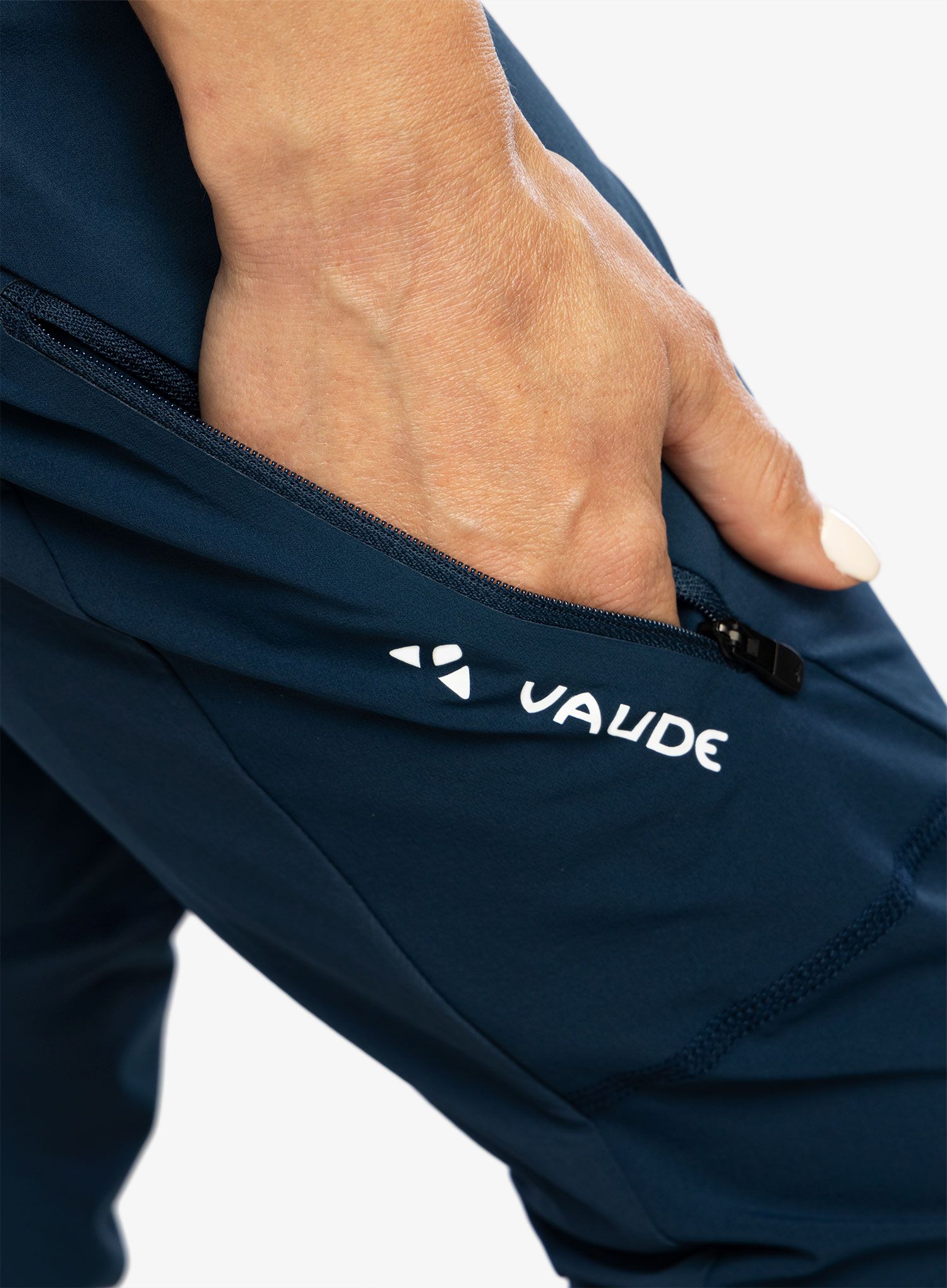 Ženske pohodniške hlače Vaude Scopi Pants II - dark sea uni