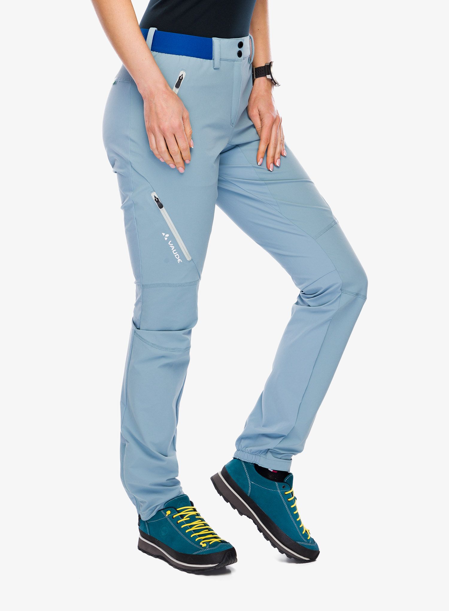 Ženske pohodniške hlače Vaude Scopi Pants II - nordic blue