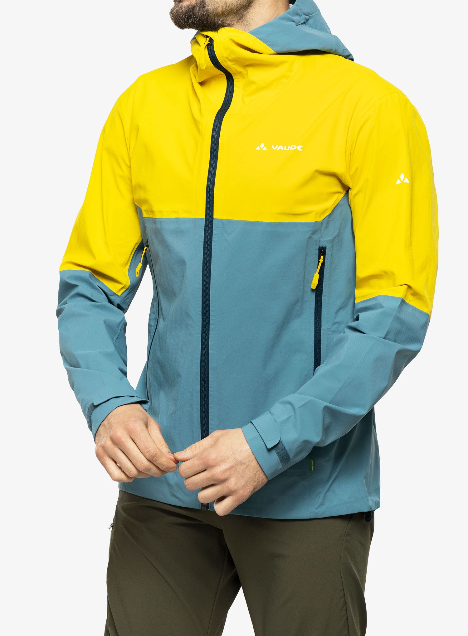 Nepremočljiva jakna Vaude Simony 2,5L Jacket IV - blue gray