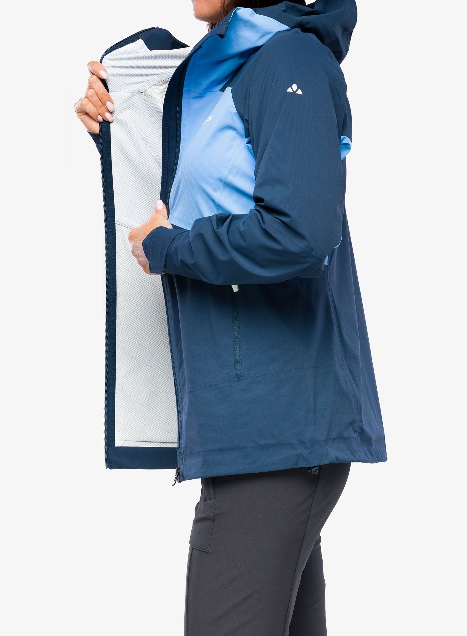 Ženska nepremočljiva jakna Vaude Simony 2,5L Jacket IV - blue jay