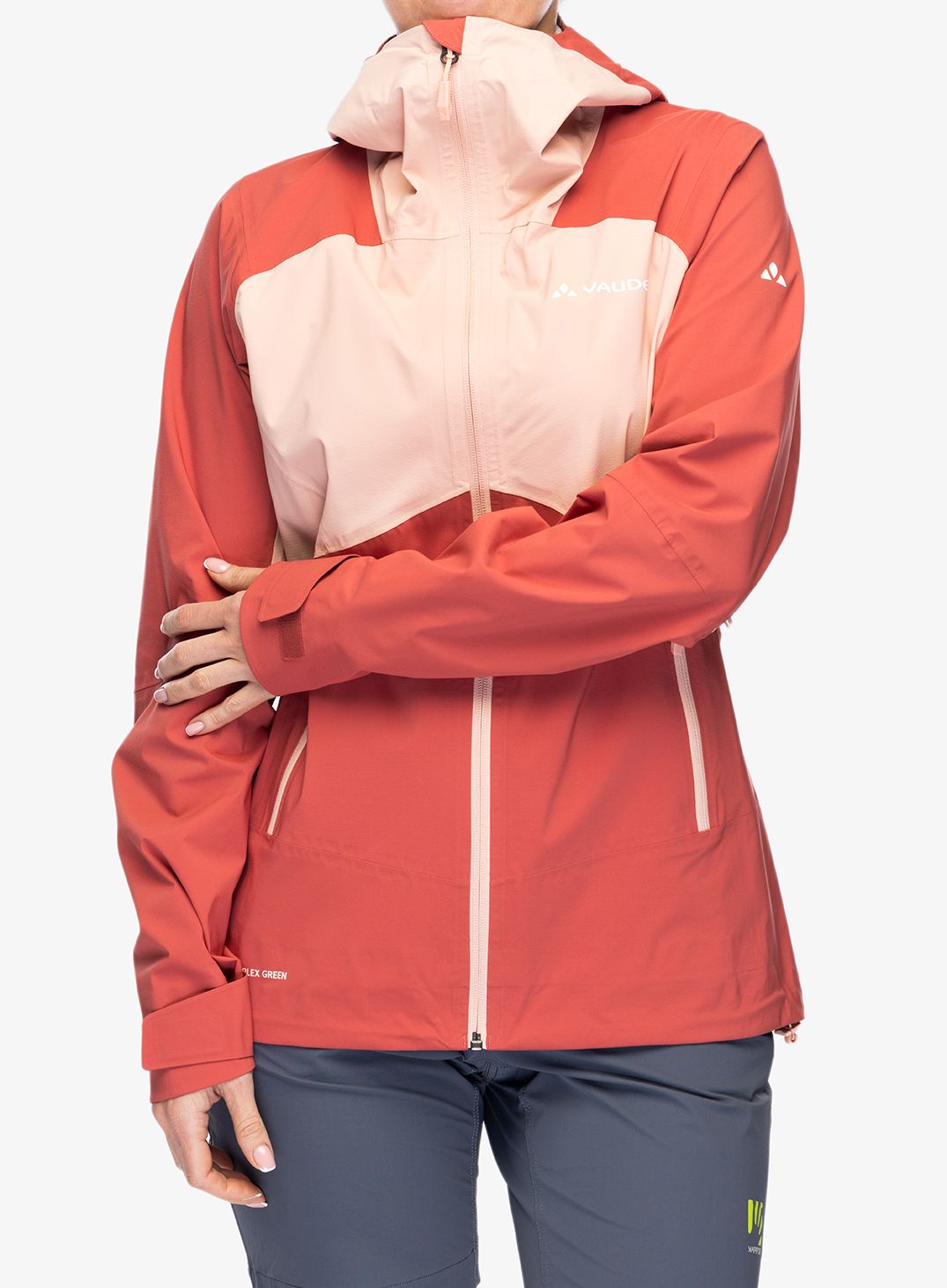 Ženska nepremočljiva jakna Vaude Simony 2,5L Jacket IV - brick
