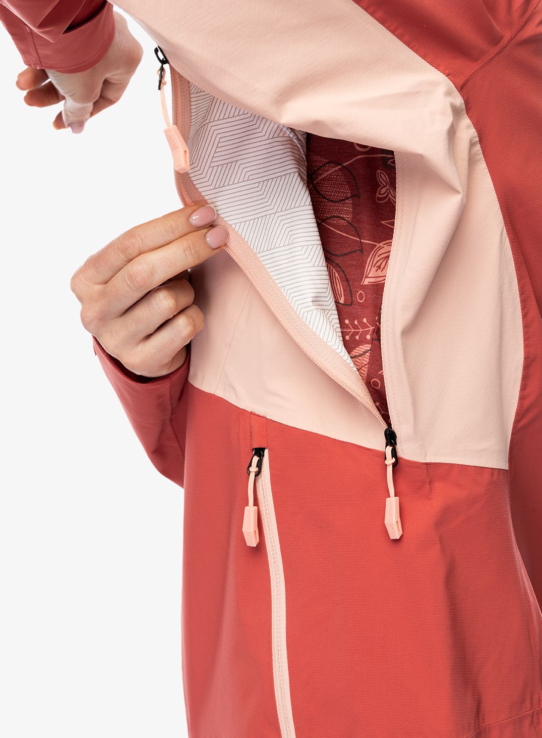 Ženska nepremočljiva jakna Vaude Simony 2,5L Jacket IV - brick