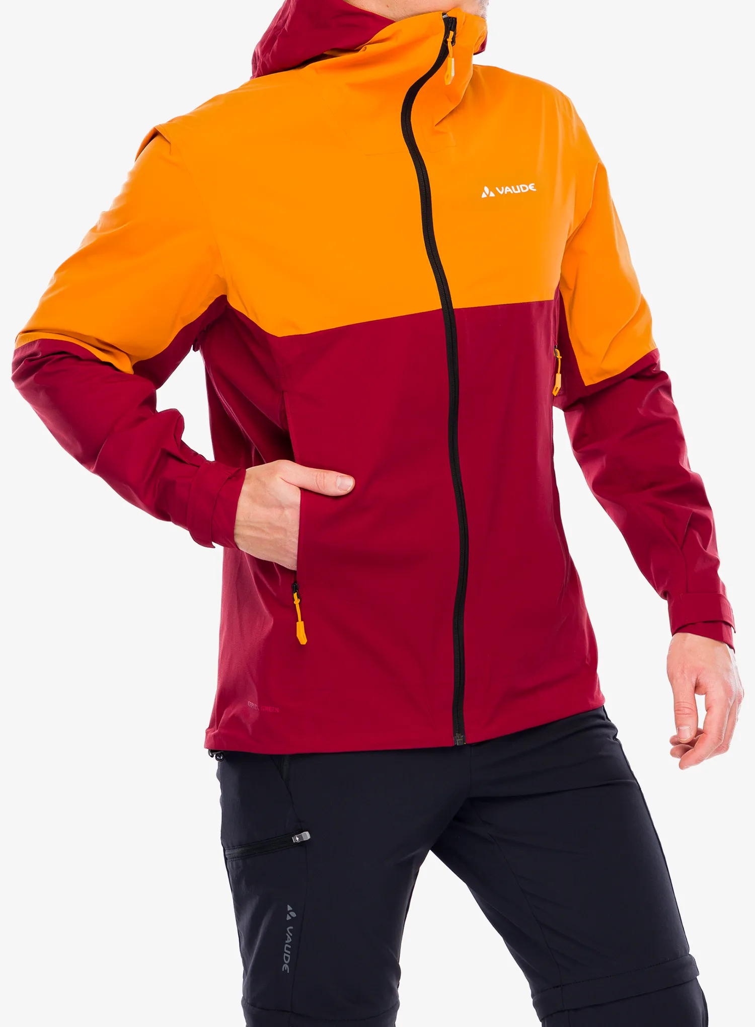 Nepremočljiva jakna Vaude Simony 2,5L Jacket IV - carmine