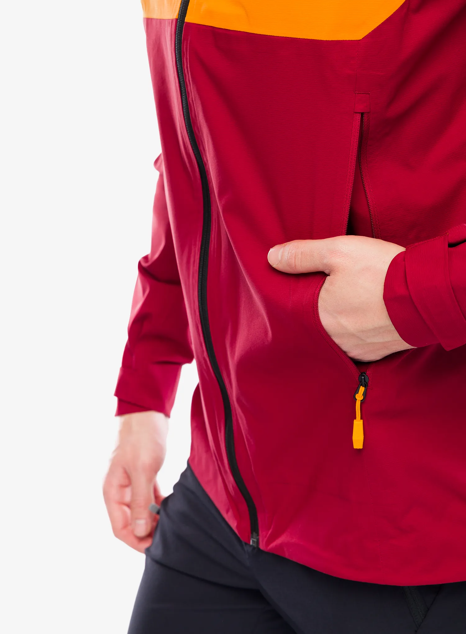Nepremočljiva jakna Vaude Simony 2,5L Jacket IV - carmine