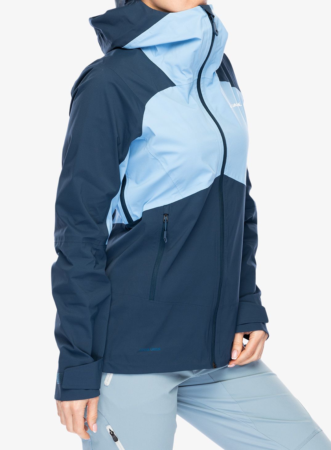 Ženska nepremočljiva jakna Vaude Simony 2,5L Jacket IV - pastel blue