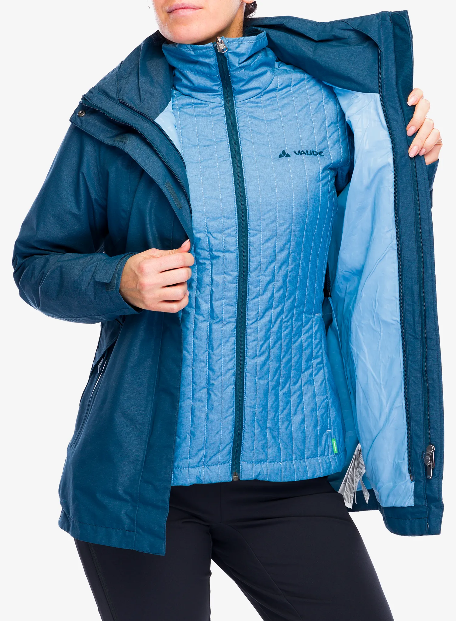 Ženska jakna Vaude Skomer 3in1 Jacket II - dark sea uni