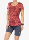 Ženska športna majica Vaude Skomer AOP T-Shirt - dark cherry