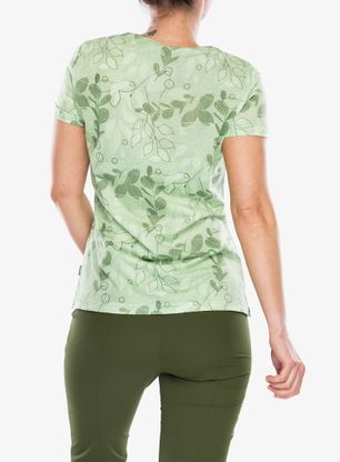Ženska športna majica Vaude Skomer AOP T-Shirt - willow green