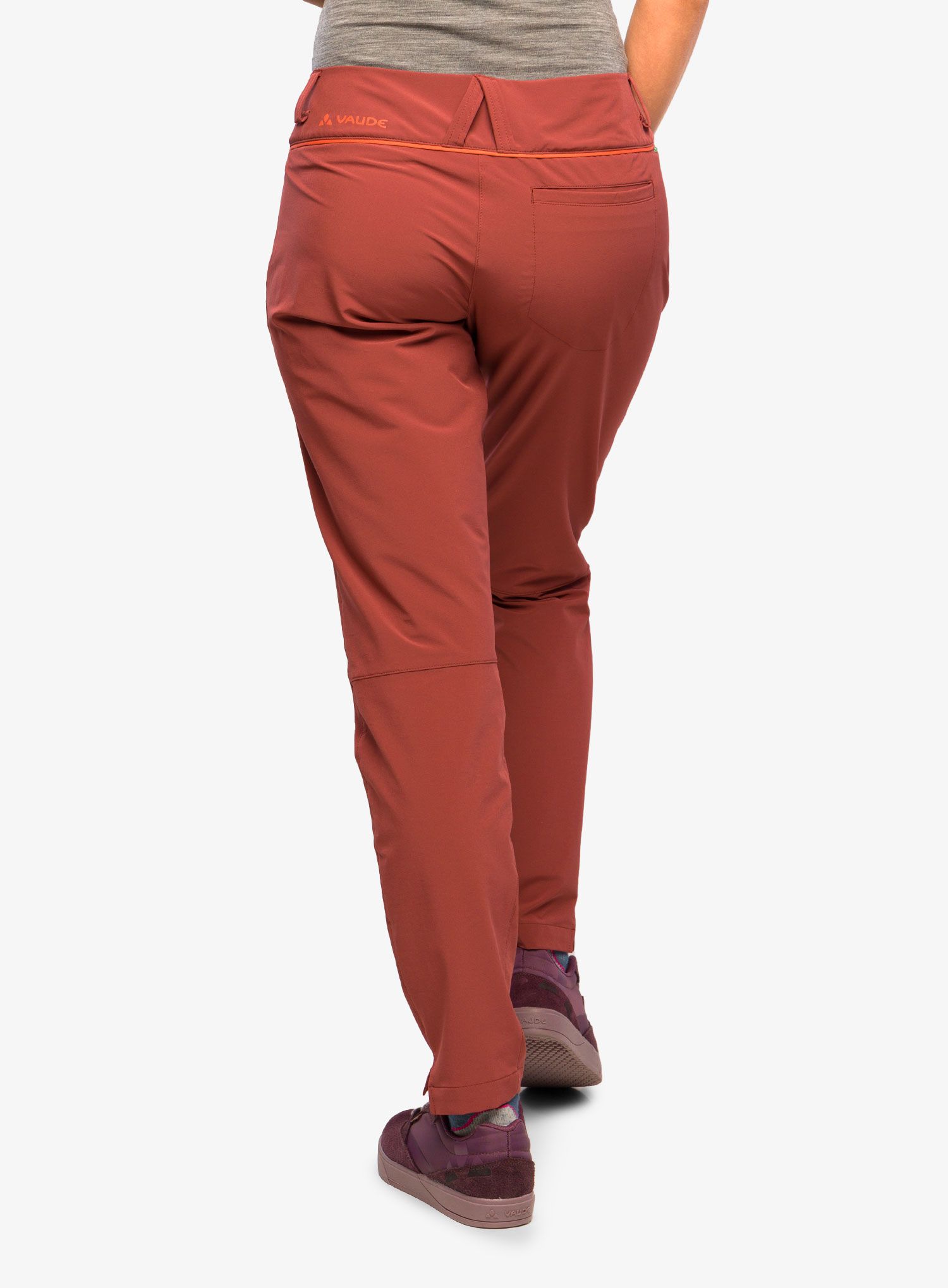 Ženske pohodniške hlače Vaude Skomer Pants II - dark cherry