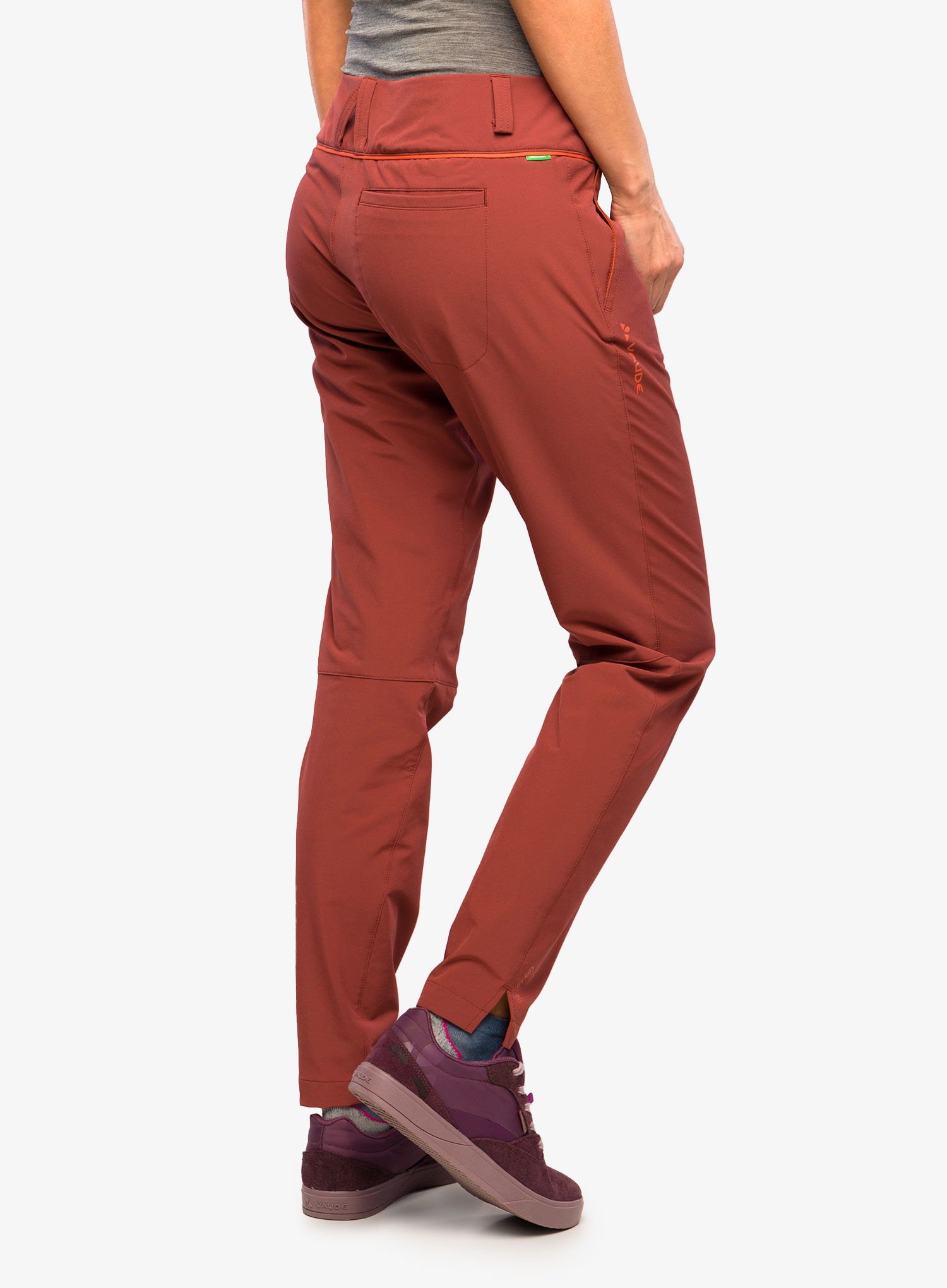 Ženske pohodniške hlače Vaude Skomer Pants II - dark cherry