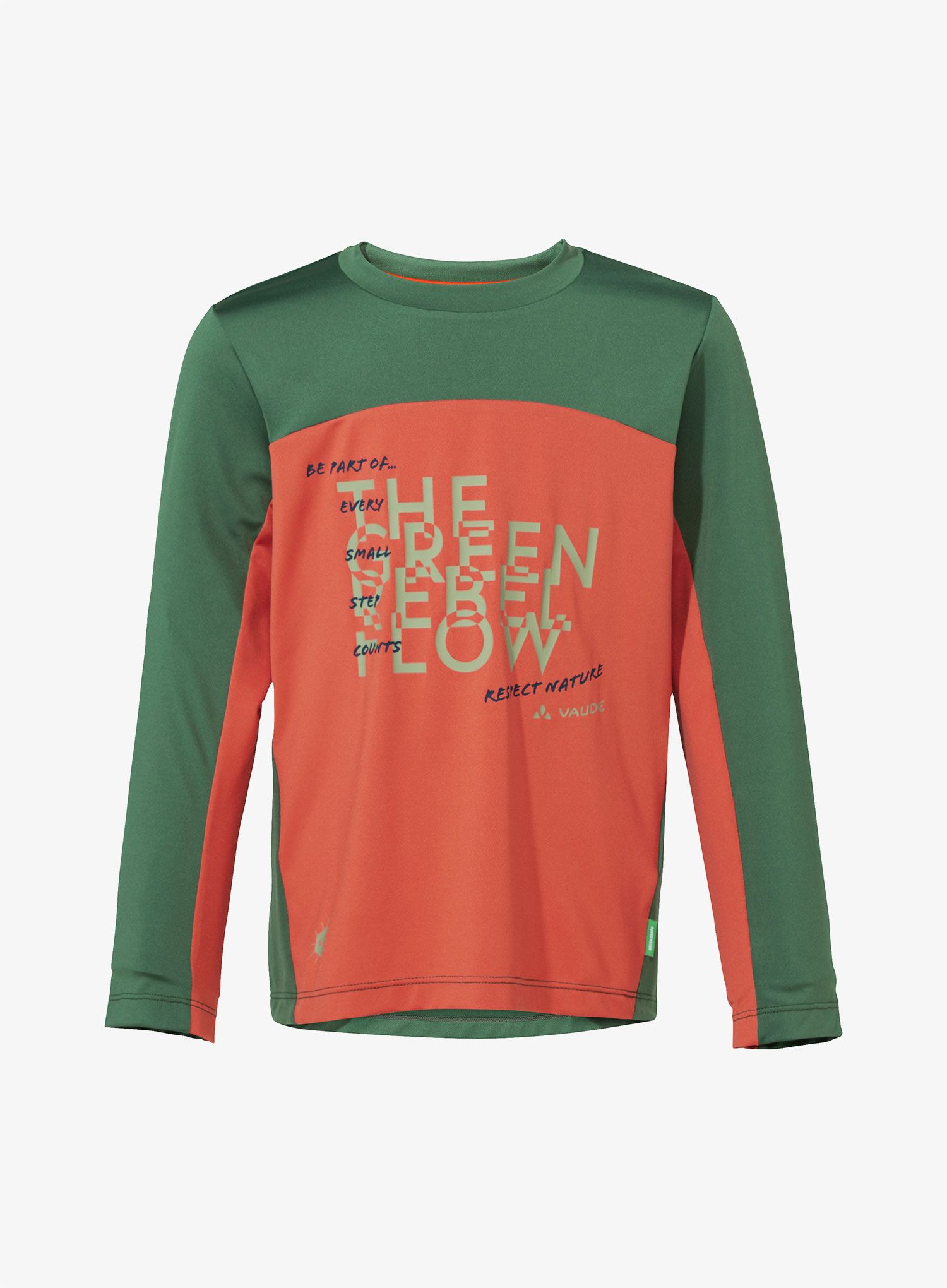 Otroška jopica Vaude Solaro LS T-Shirt II - hotchili/woodland