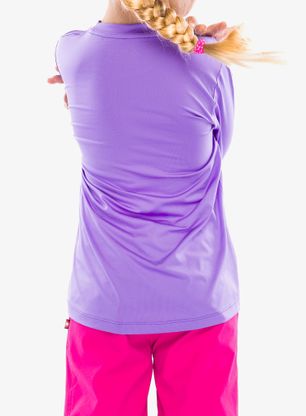 Otroška jopica Vaude Solaro LS T-Shirt II - pastel lilac