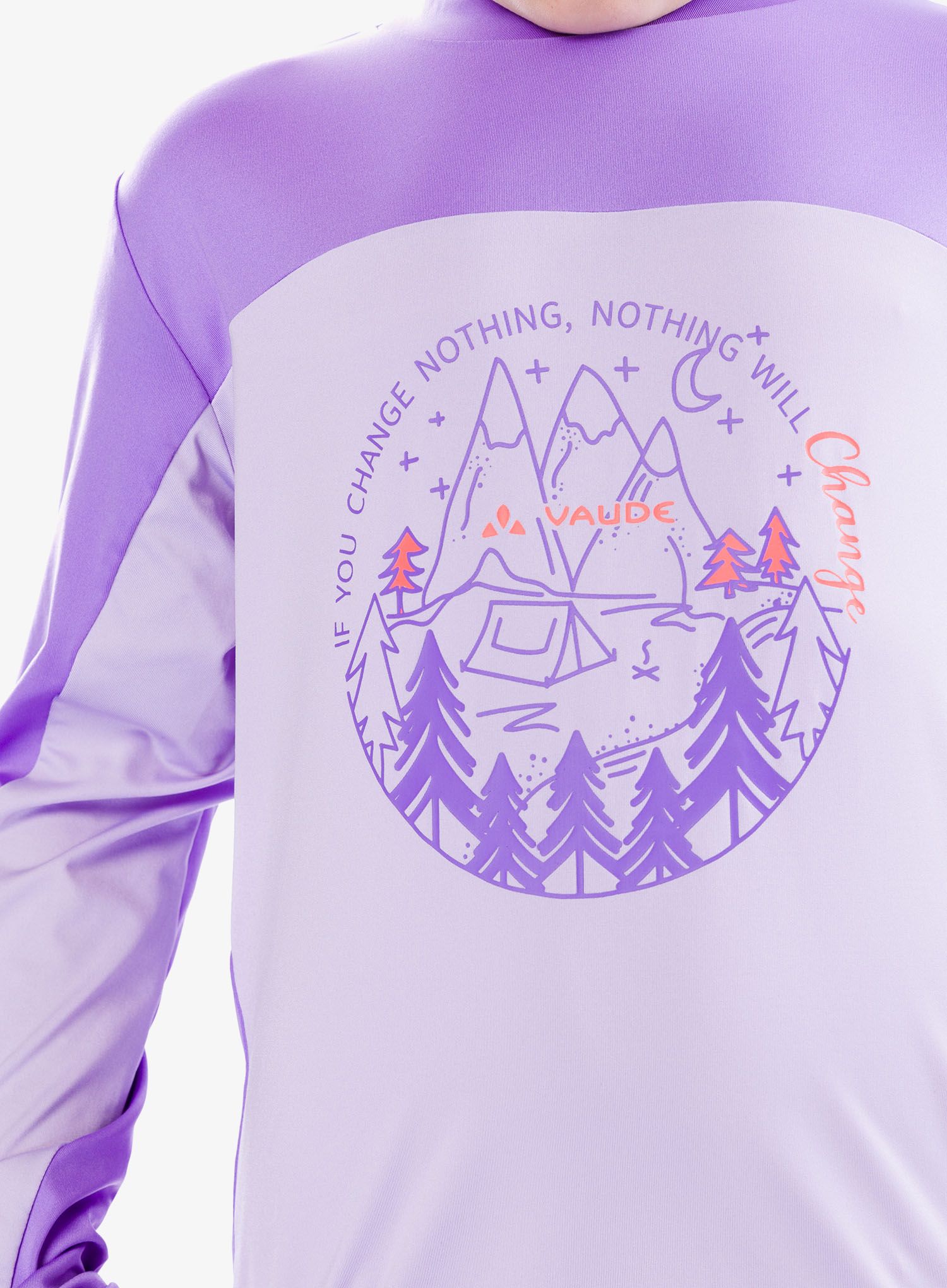 Otroška jopica Vaude Solaro LS T-Shirt II - pastel lilac