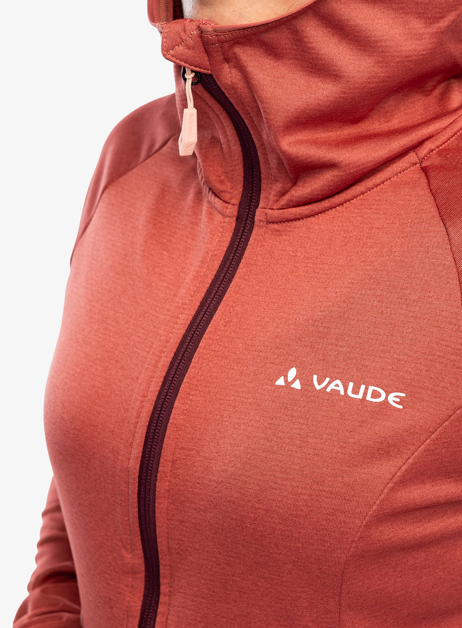 Ženski flis Vaude Tekoa Fleece Jacket II - brick