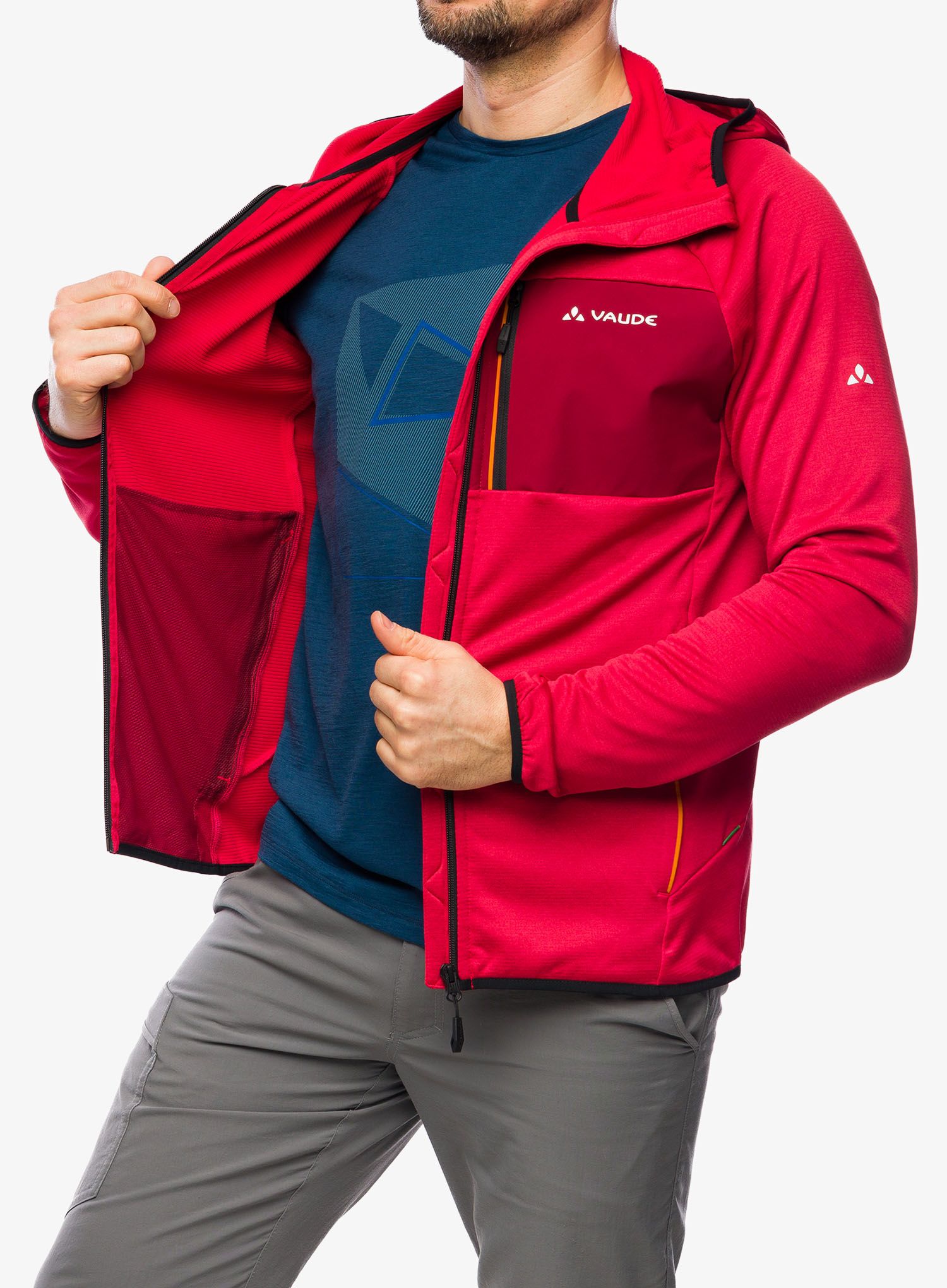 Flis Vaude Tekoa Fleece Jacket II - red