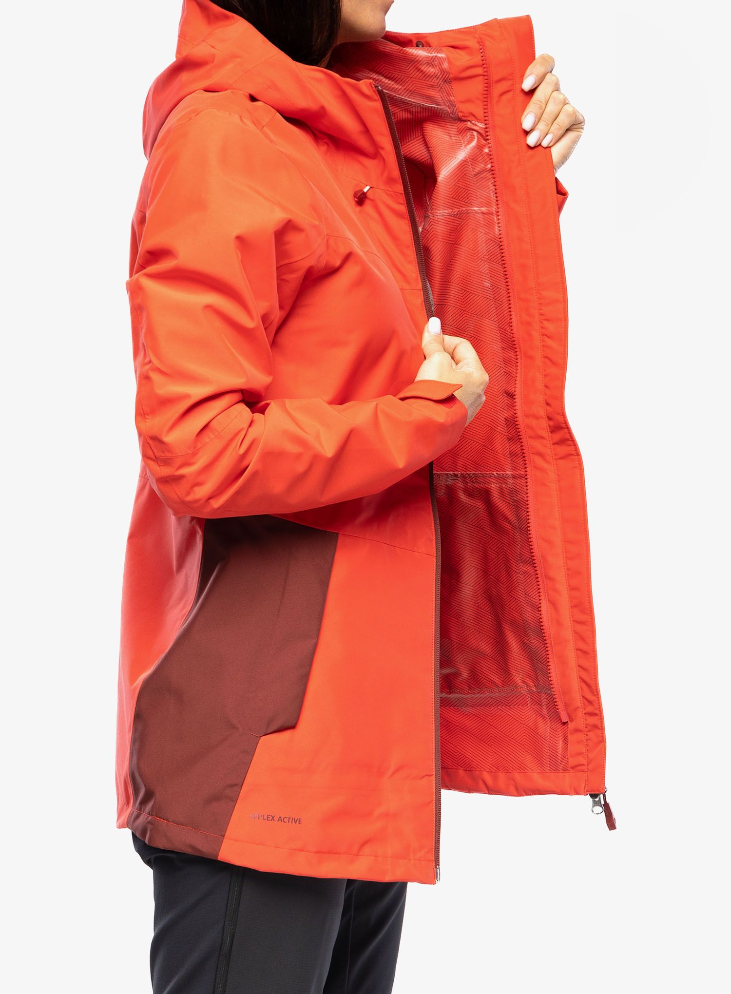 Ženska jakna 3v1 Vaude Valsorda 3in1 Jacket - flame