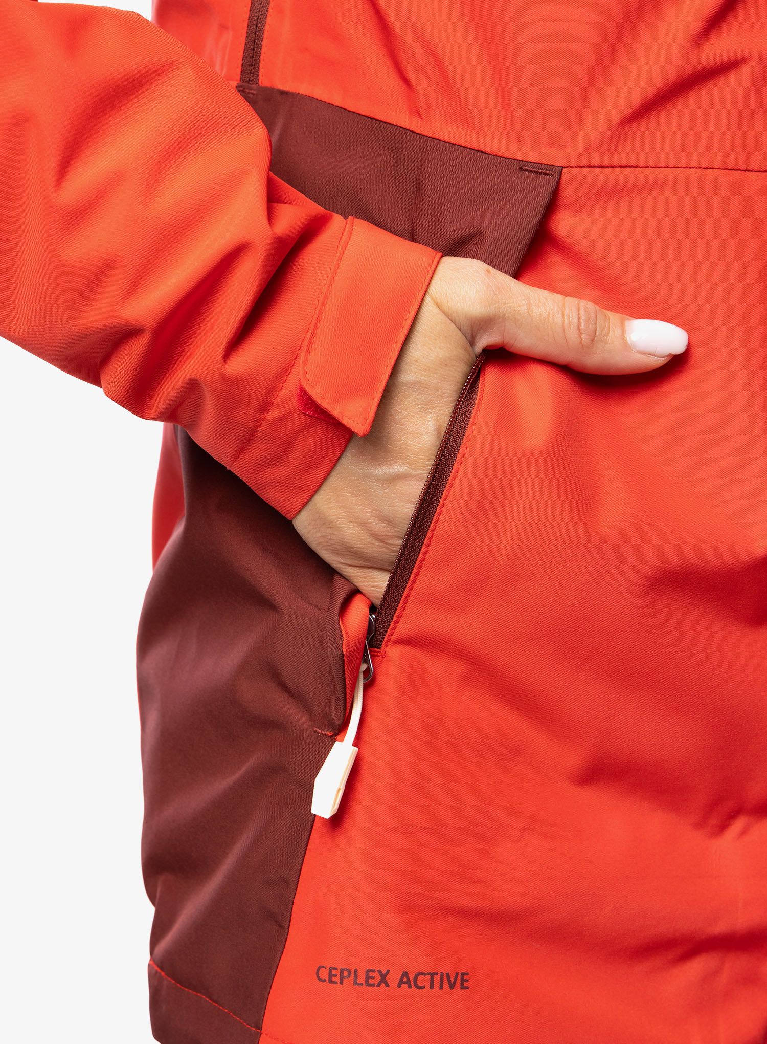 Ženska jakna 3v1 Vaude Valsorda 3in1 Jacket - flame