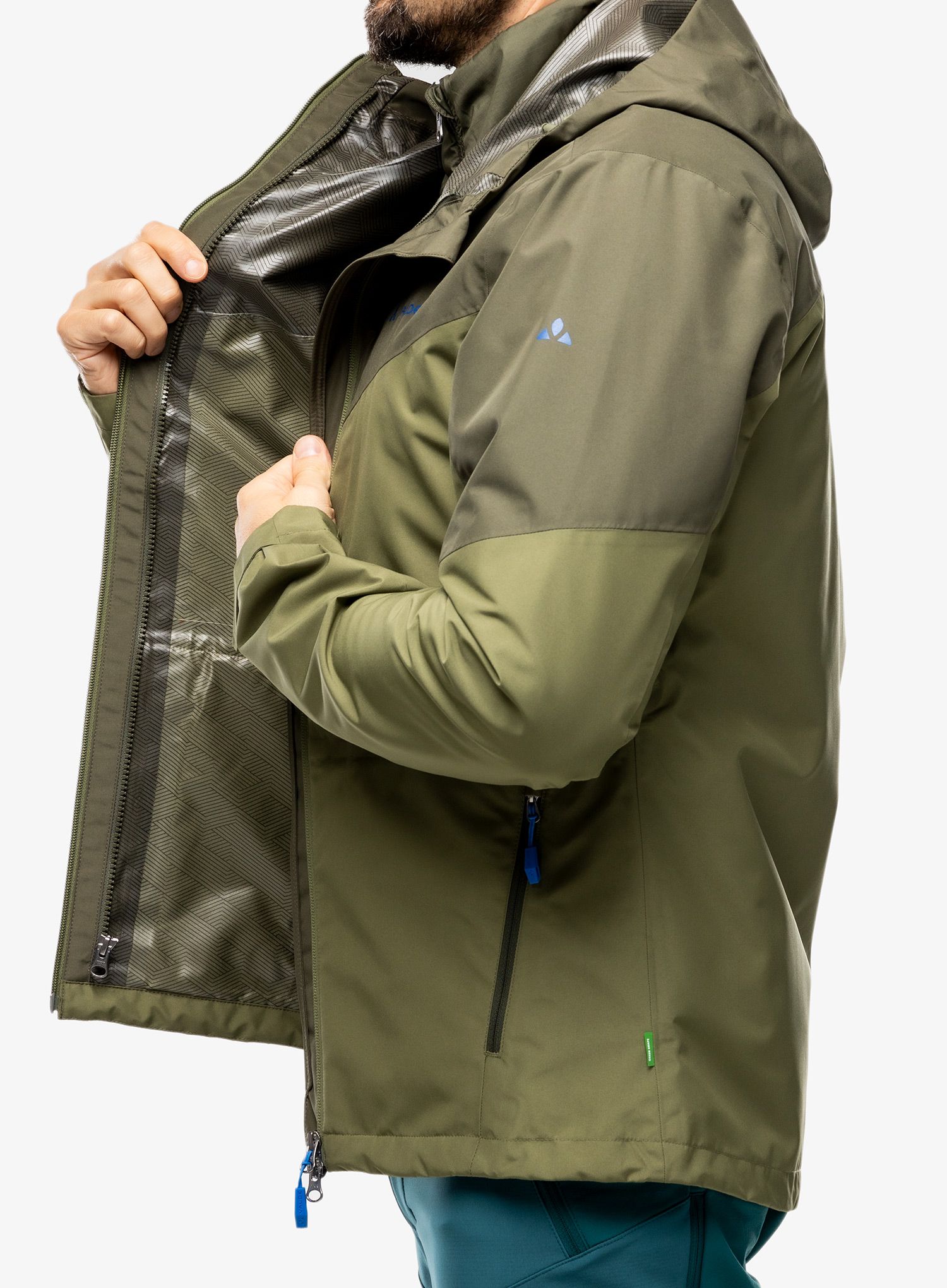 Jakna 3 v 1 Vaude Valsorda 3in1 Jacket - khaki