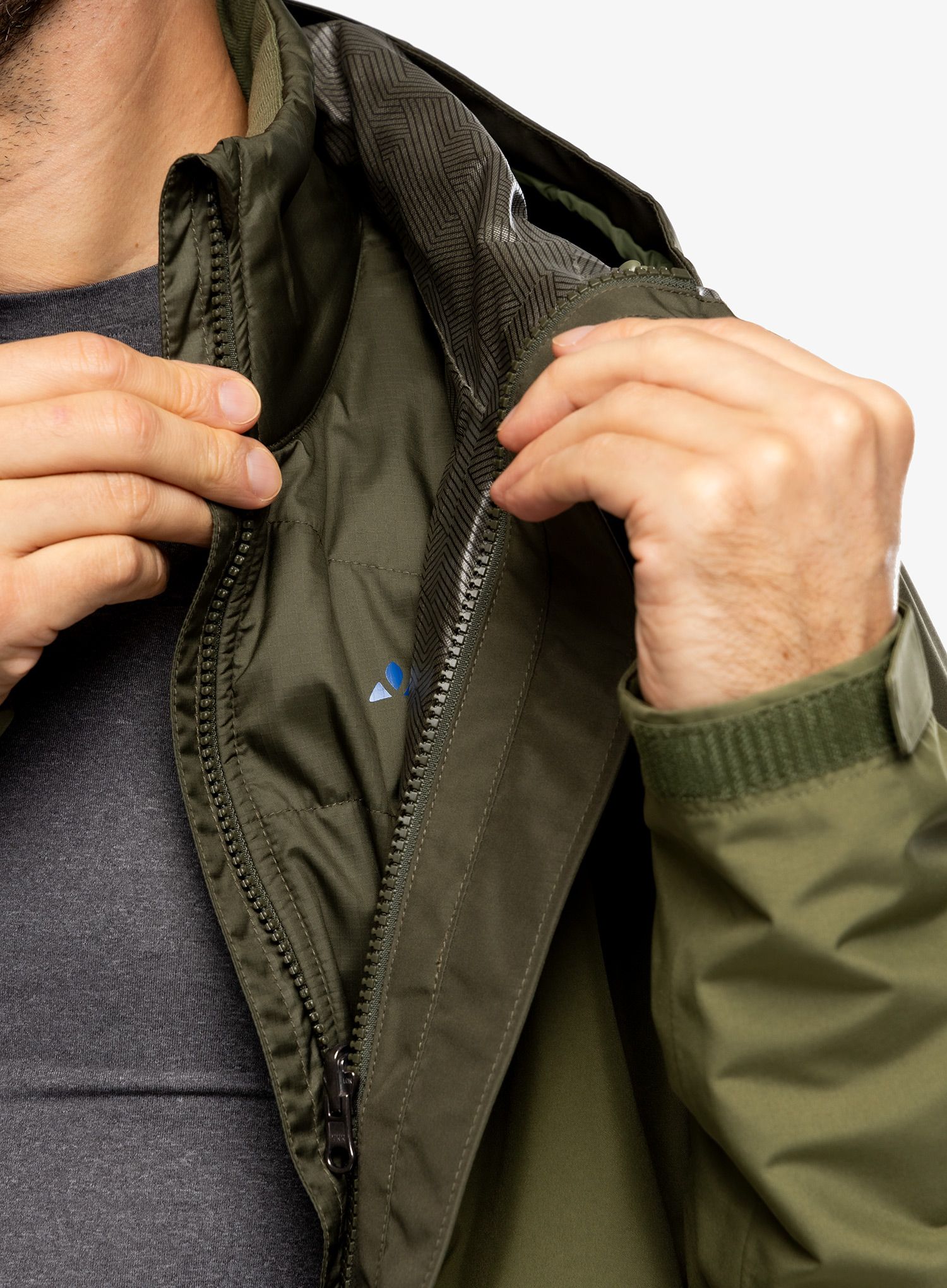 Jakna 3 v 1 Vaude Valsorda 3in1 Jacket - khaki