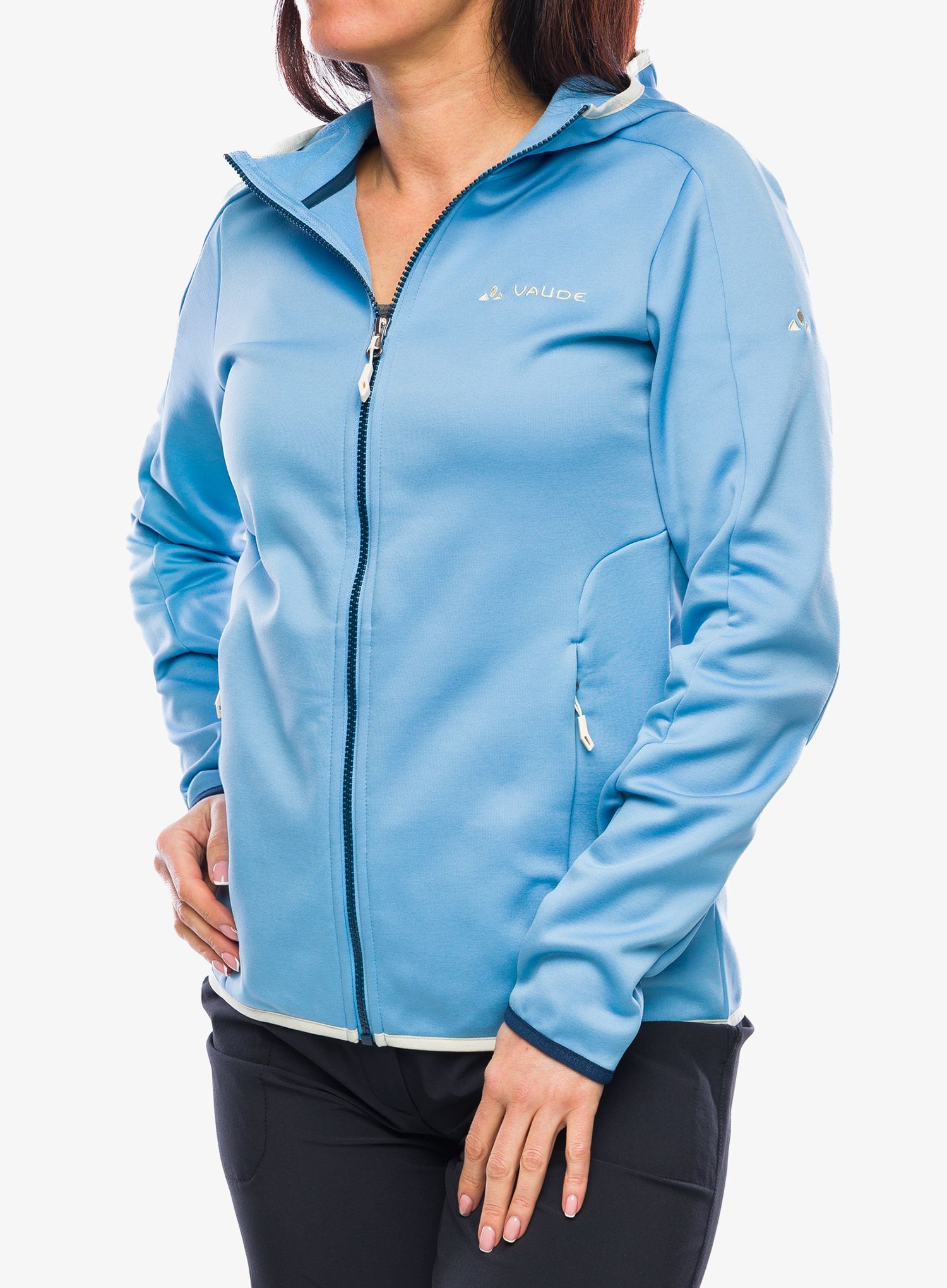 Ženski flis Vaude Valsorda Fleece Hoody - pastel blue