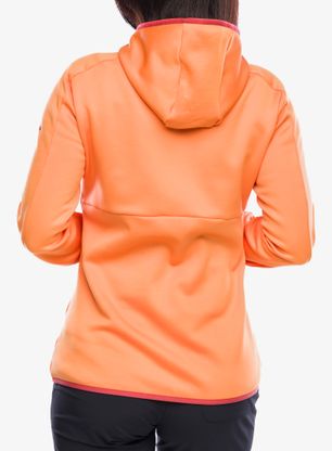 Ženski flis Vaude Valsorda Fleece Hoody - sweet orange