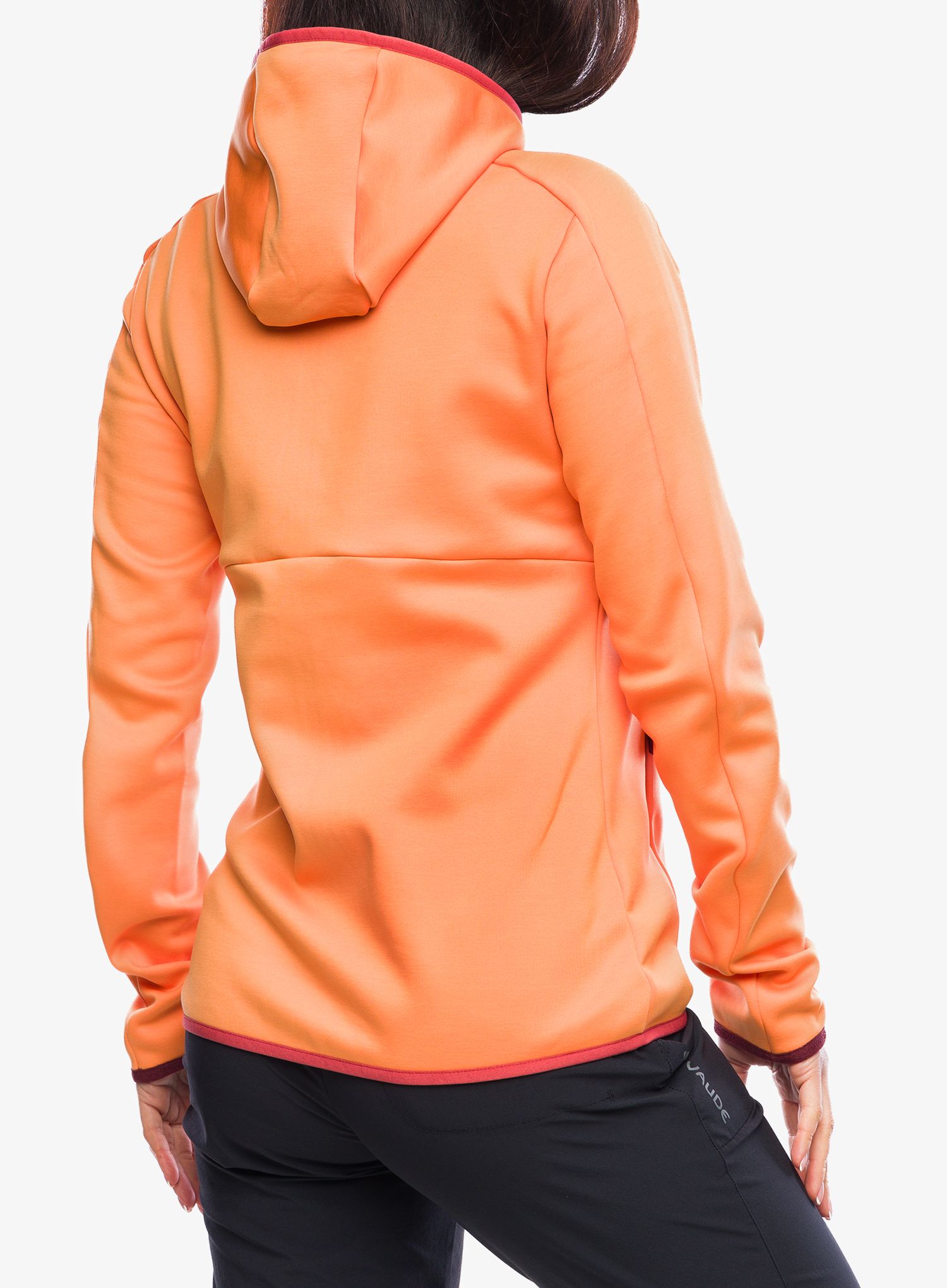 Ženski flis Vaude Valsorda Fleece Hoody - sweet orange
