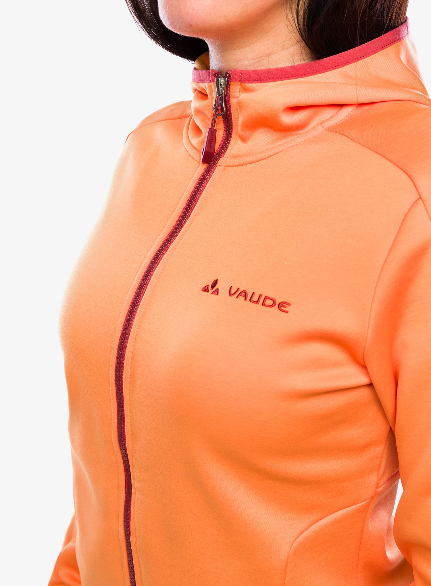 Ženski flis Vaude Valsorda Fleece Hoody - sweet orange