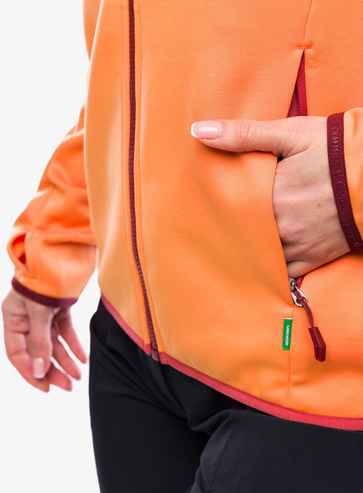 Ženski flis Vaude Valsorda Fleece Hoody - sweet orange