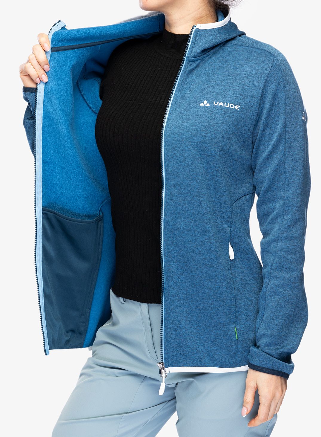 Ženski flis Vaude Valsorda Fleece Hoody - ultramarine