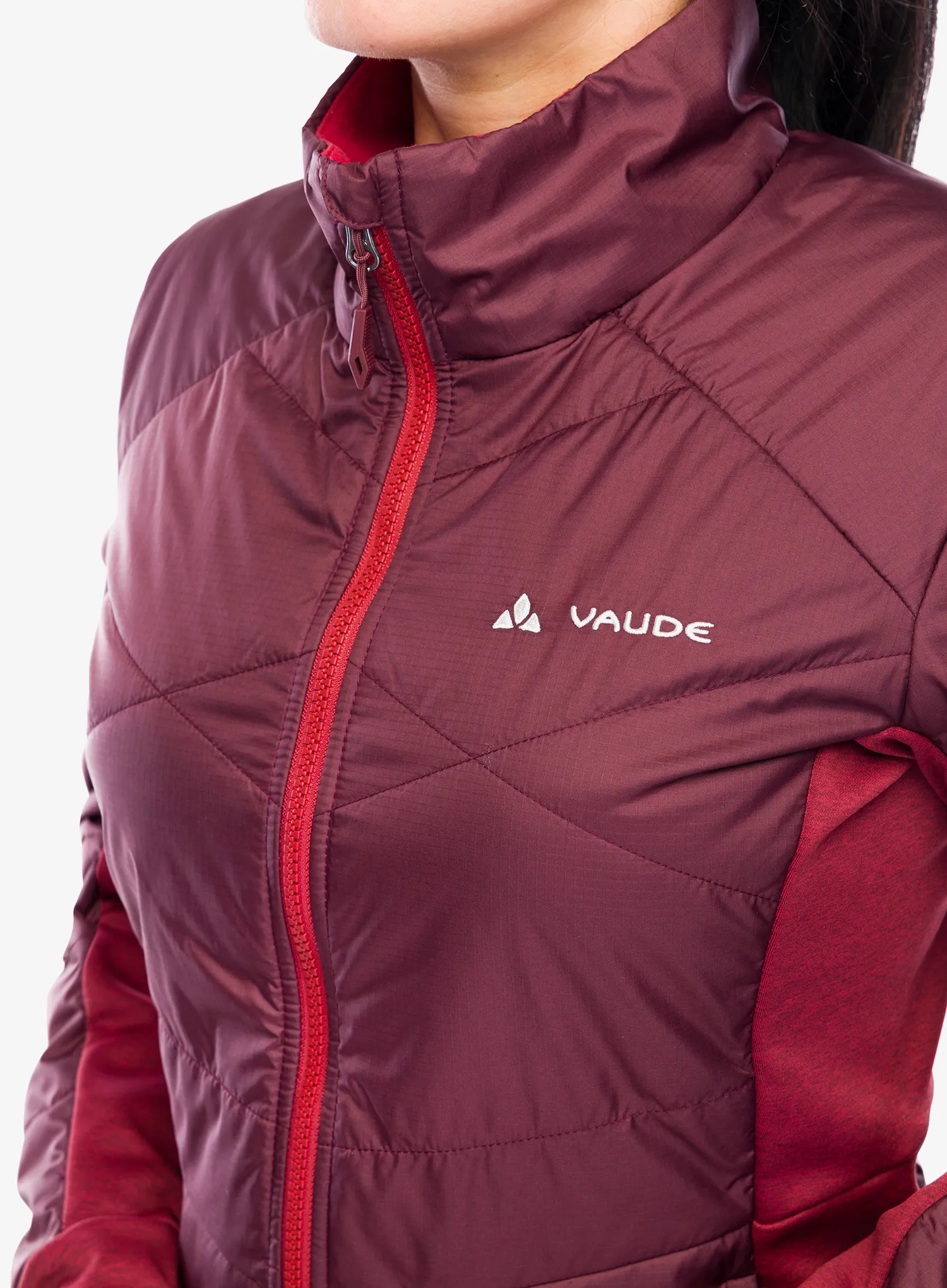 Ženska hibridna jakna Vaude Valsorda Hybrid Jacket - dark oak