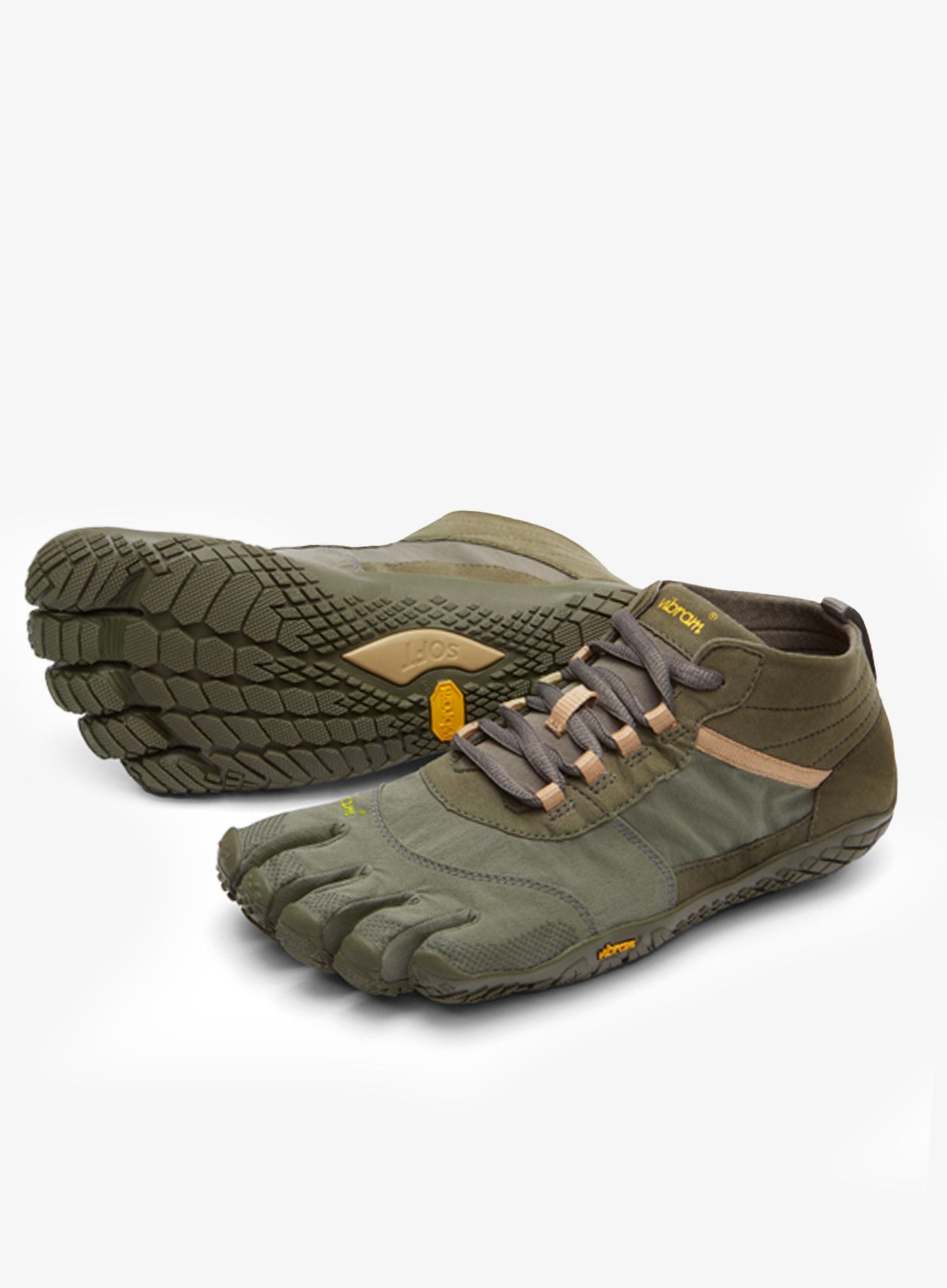 Moški pohodniški čevlji Vibram Fivefingers V-Trek - military/dark grey