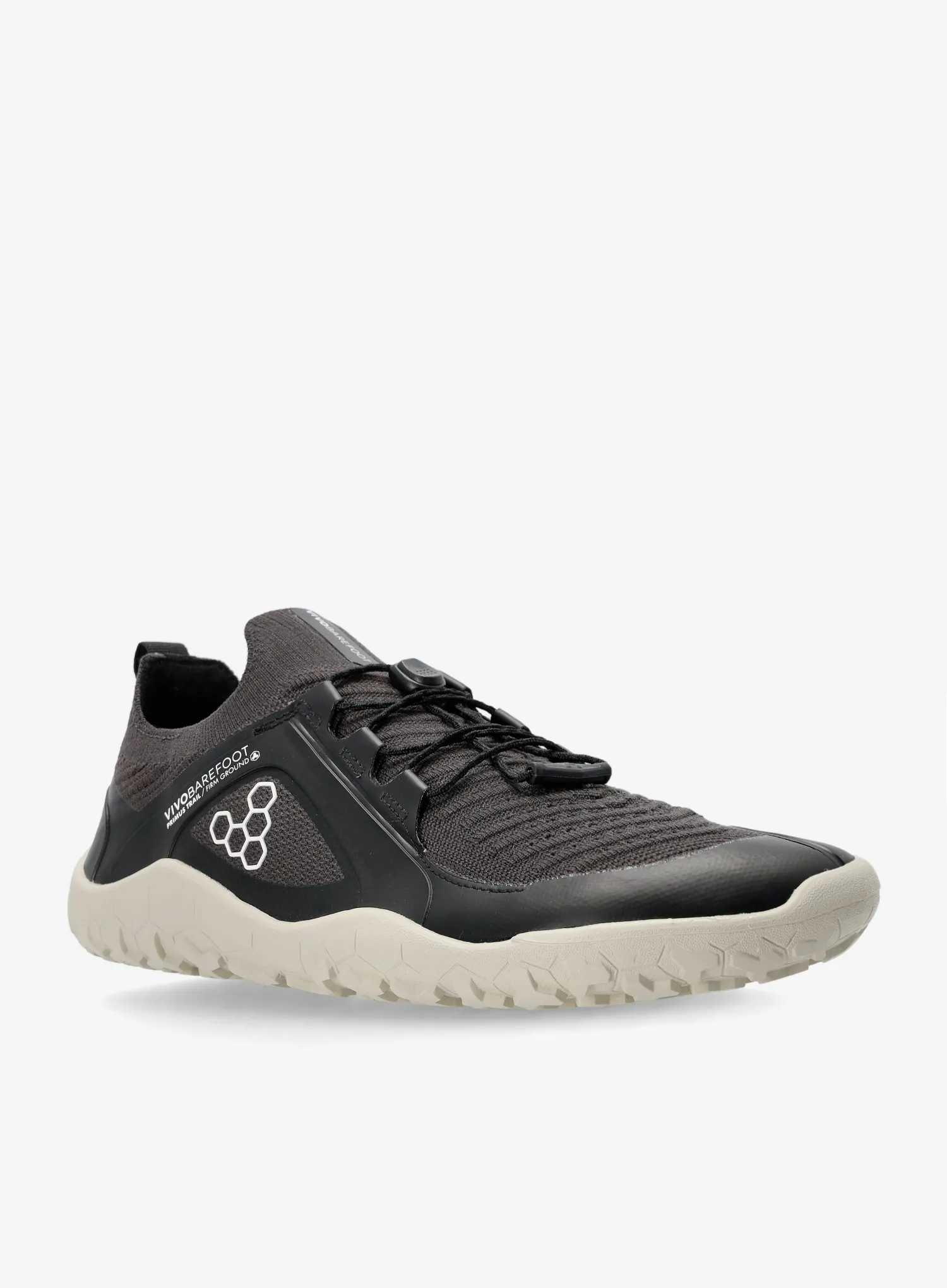 Trail tekaški čevlji Vivobarefoot Primus Trail Knit FG - obisidian/sandstorm