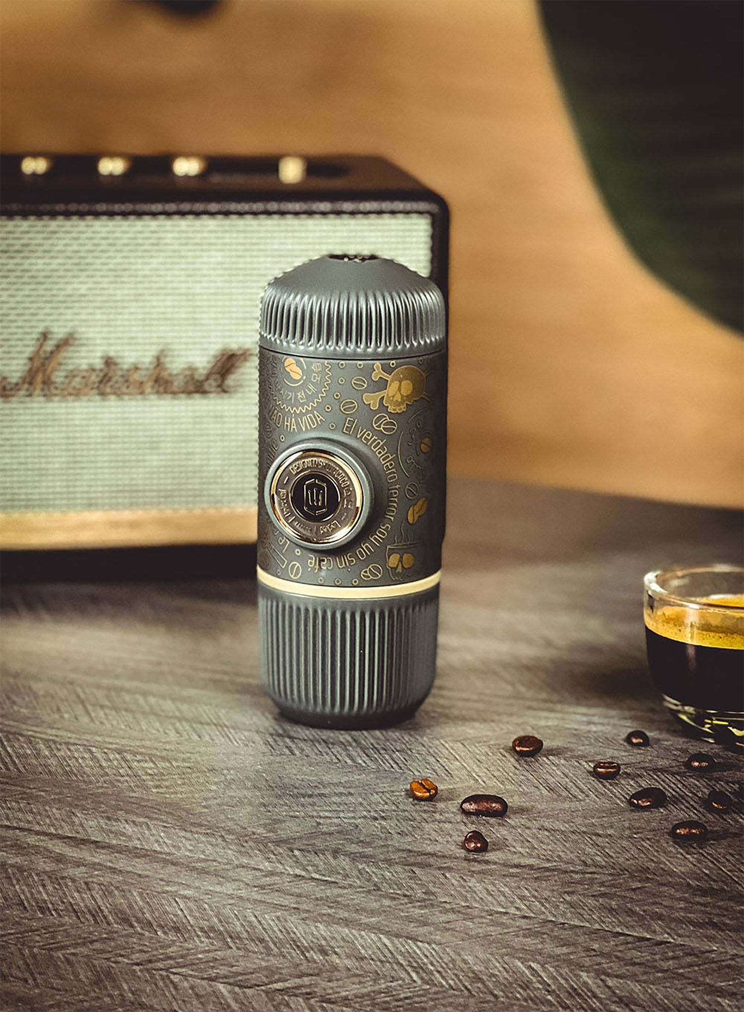 Prenosni kavomat Wacaco Nanopresso Dark Souls - grey