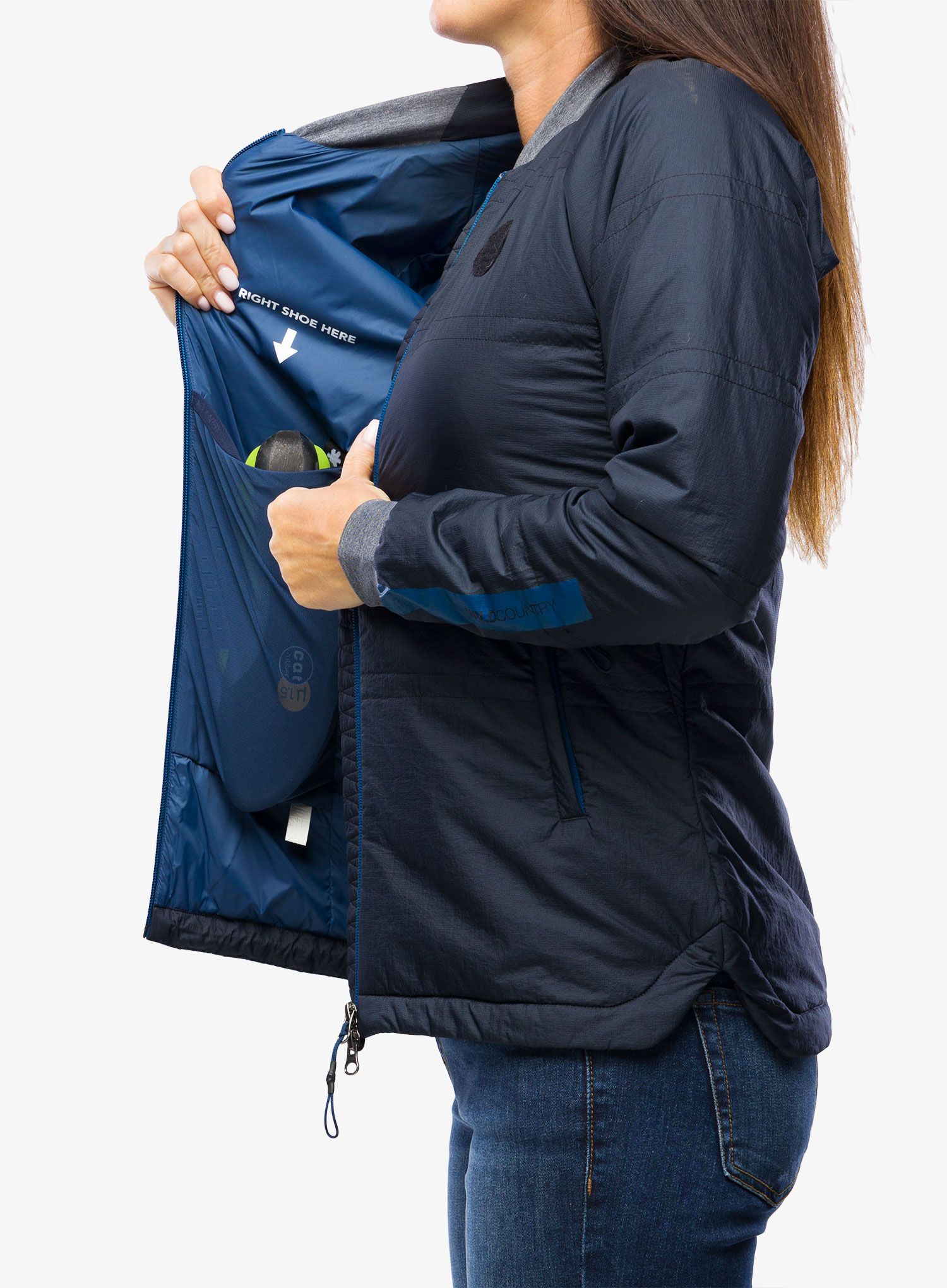Ženska jakna Wild Country Curbar Insulated Jacket - night black