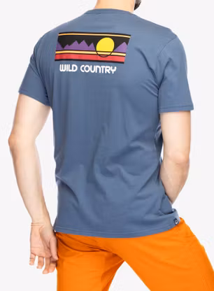 Majica s potiskom Wild Country Heritage T-Shirt - ceuse blue