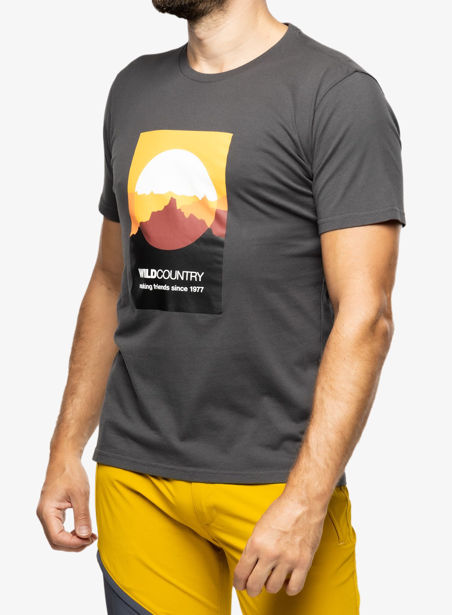 Bombažna majica Wild Country Heritage T-Shirt - onyx