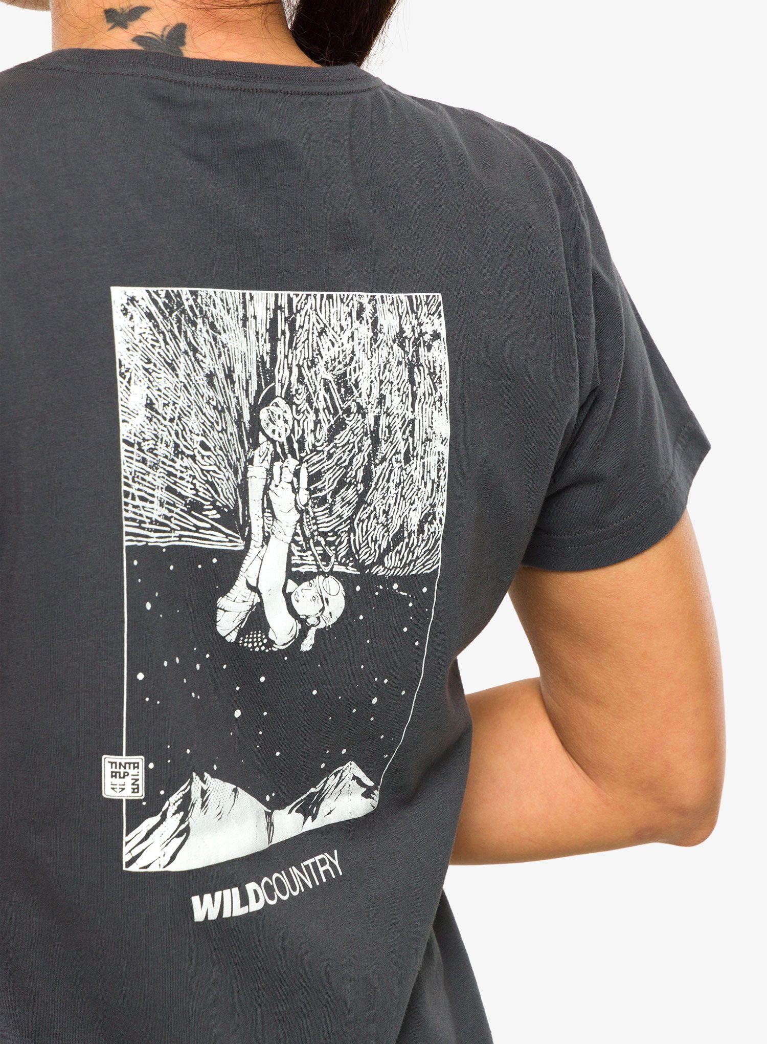 Ženska bombažna majica Wild Country Stamina Tee - onyx