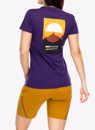 Ženska bombažna majica Wild Country Stamina Tee - parachute