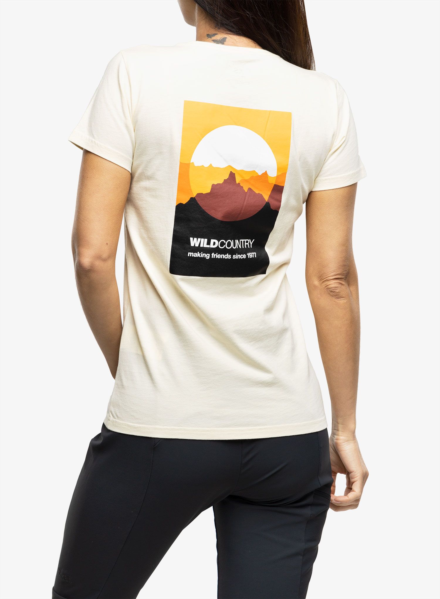 Ženska bombažna majica Wild Country Stamina Tee - quartz