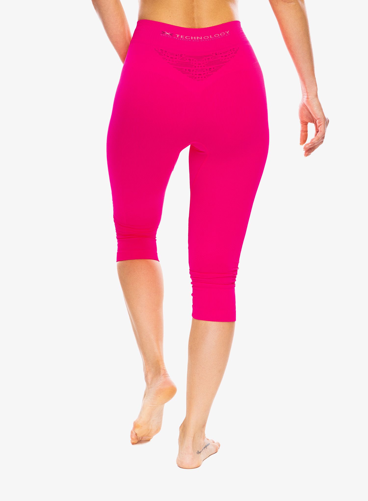 Ženske termo pajkice X-Bionic Energizer 4.0 Pants 3/4 - flamingo/anthracite