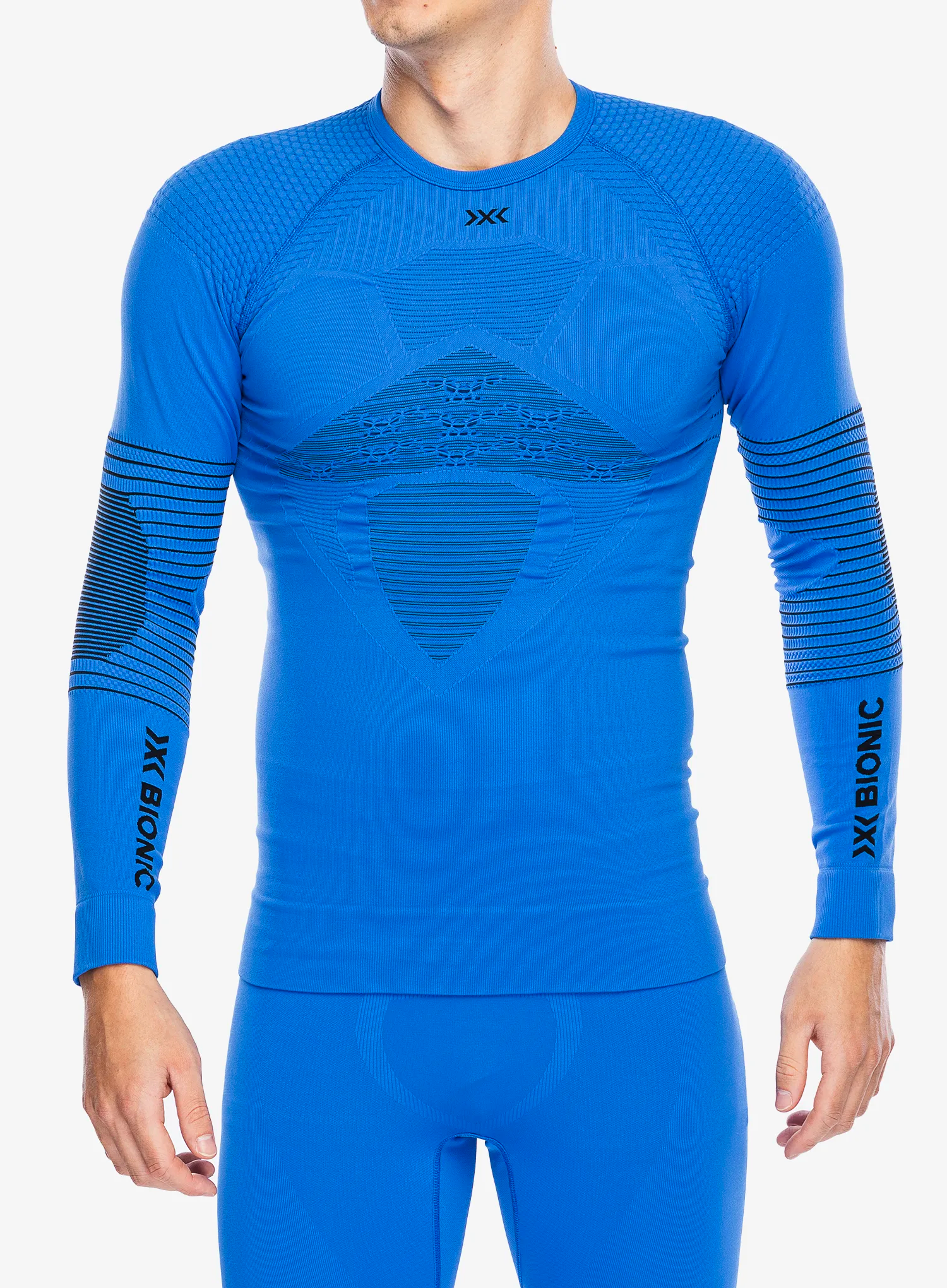 Termo flis jopa X-Bionic Energizer 4.0 Shirt Round Neck - blossom blue/black