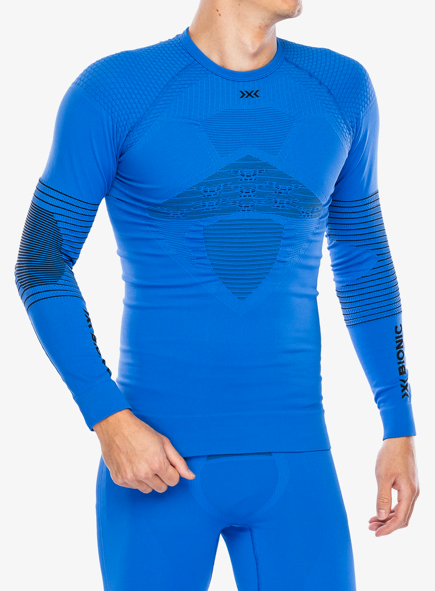 Termo flis jopa X-Bionic Energizer 4.0 Shirt Round Neck - blossom blue/black