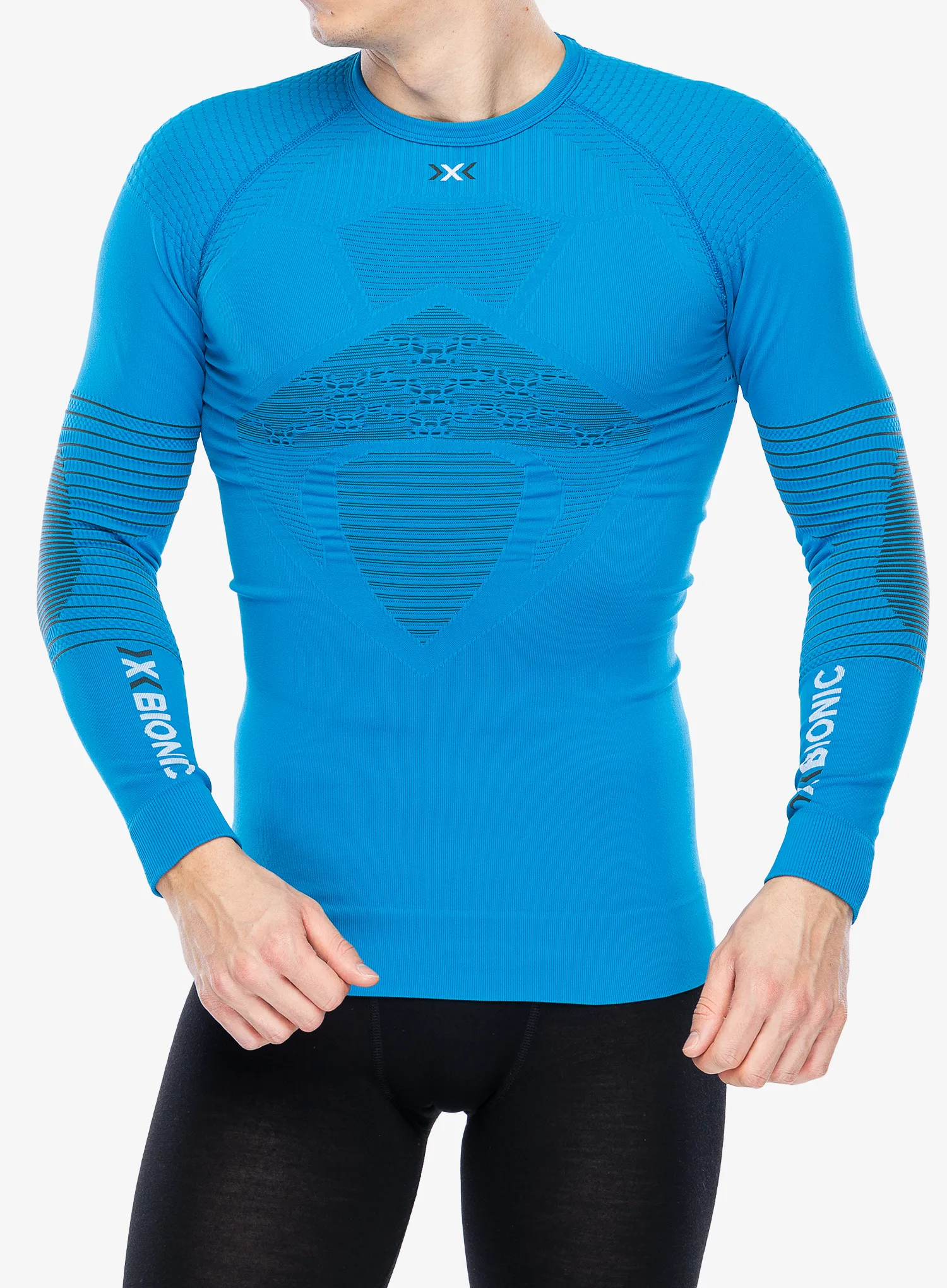 Termo flis jopa X-Bionic Energizer 4.0 Shirt Round Neck - teal blue/anthracite
