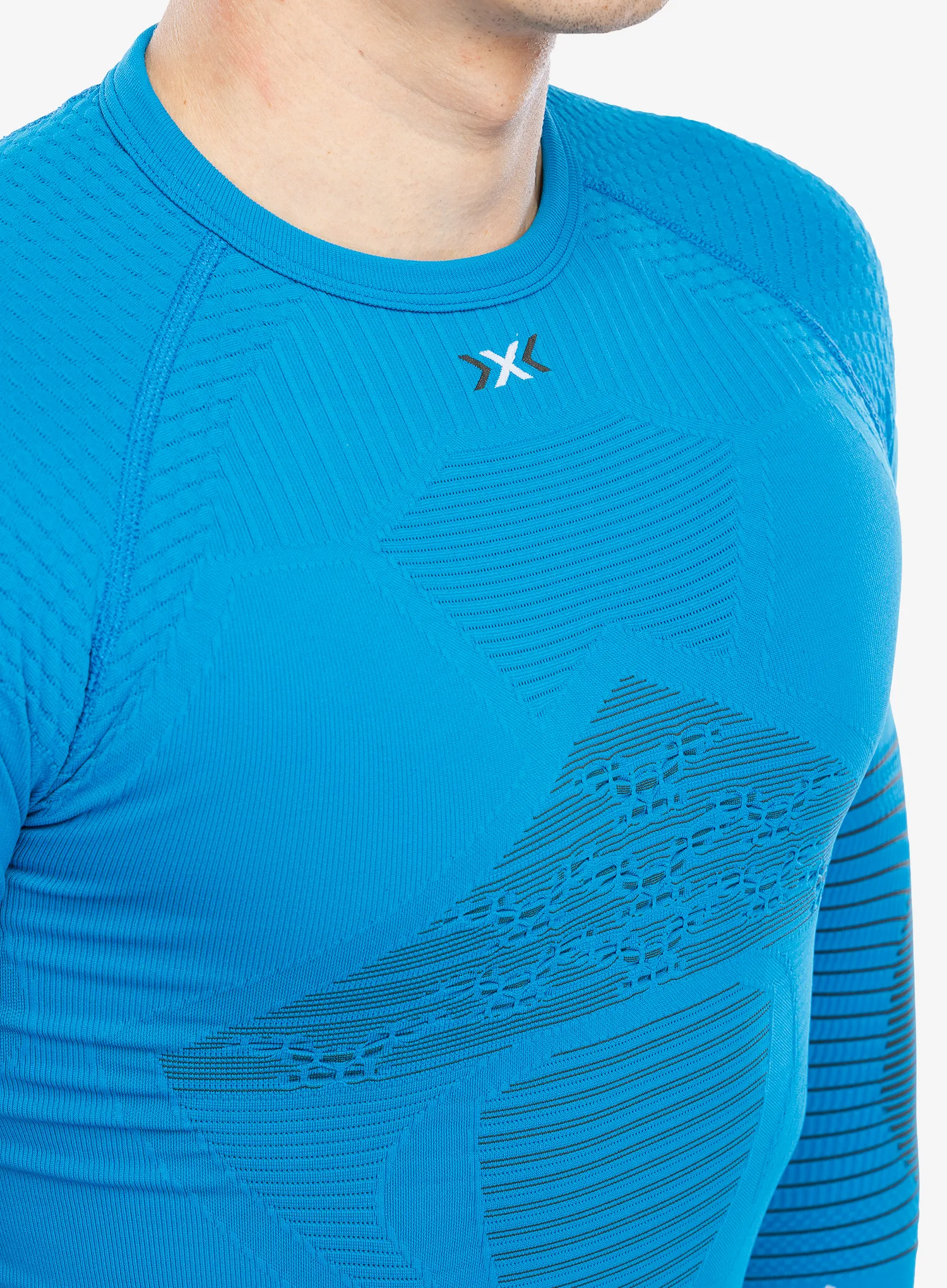 Termo flis jopa X-Bionic Energizer 4.0 Shirt Round Neck - teal blue/anthracite