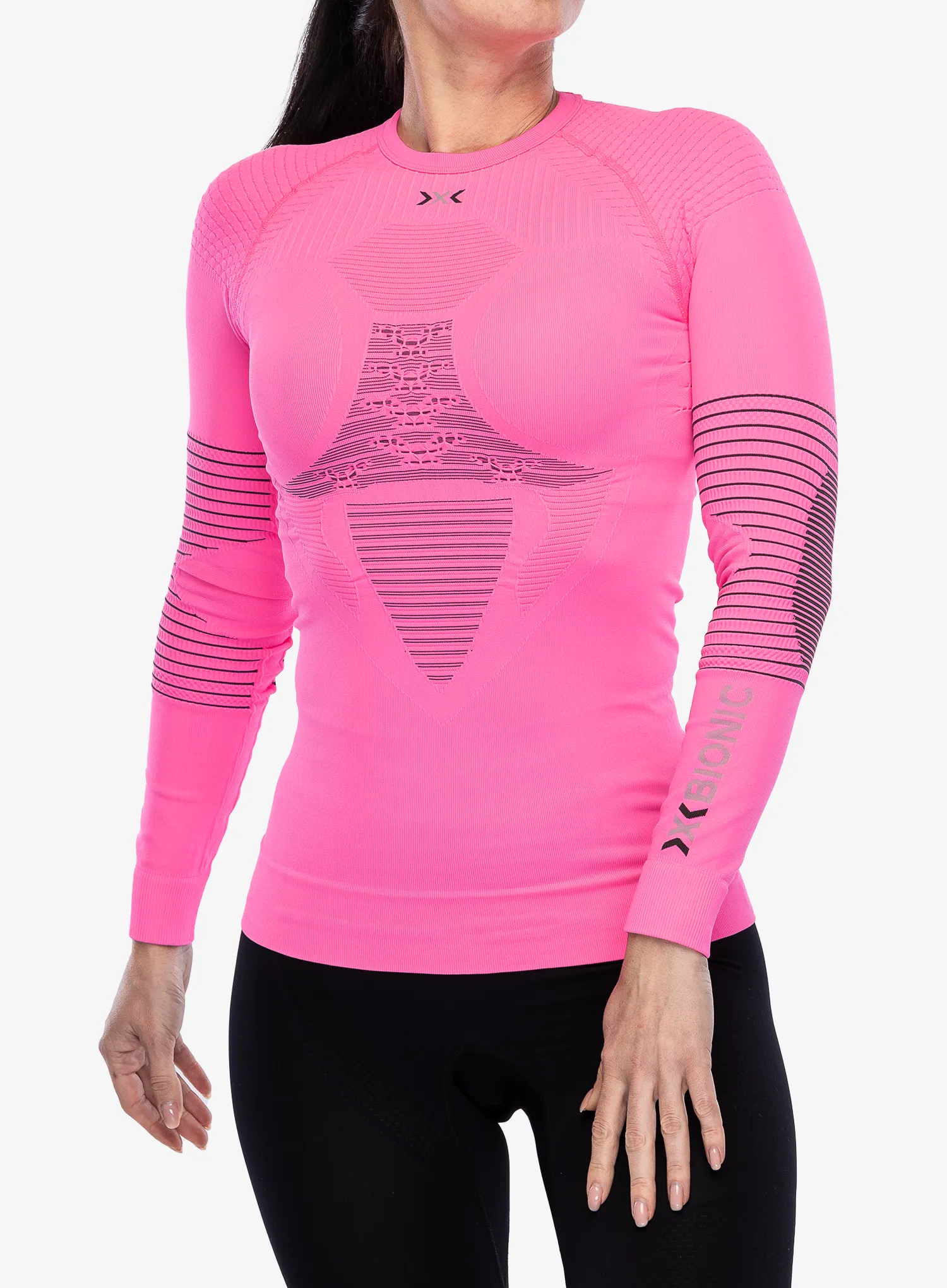 Jopica X-Bionic Energizer 4.0 Shirt Round Neck - neon flamingo/anthracite