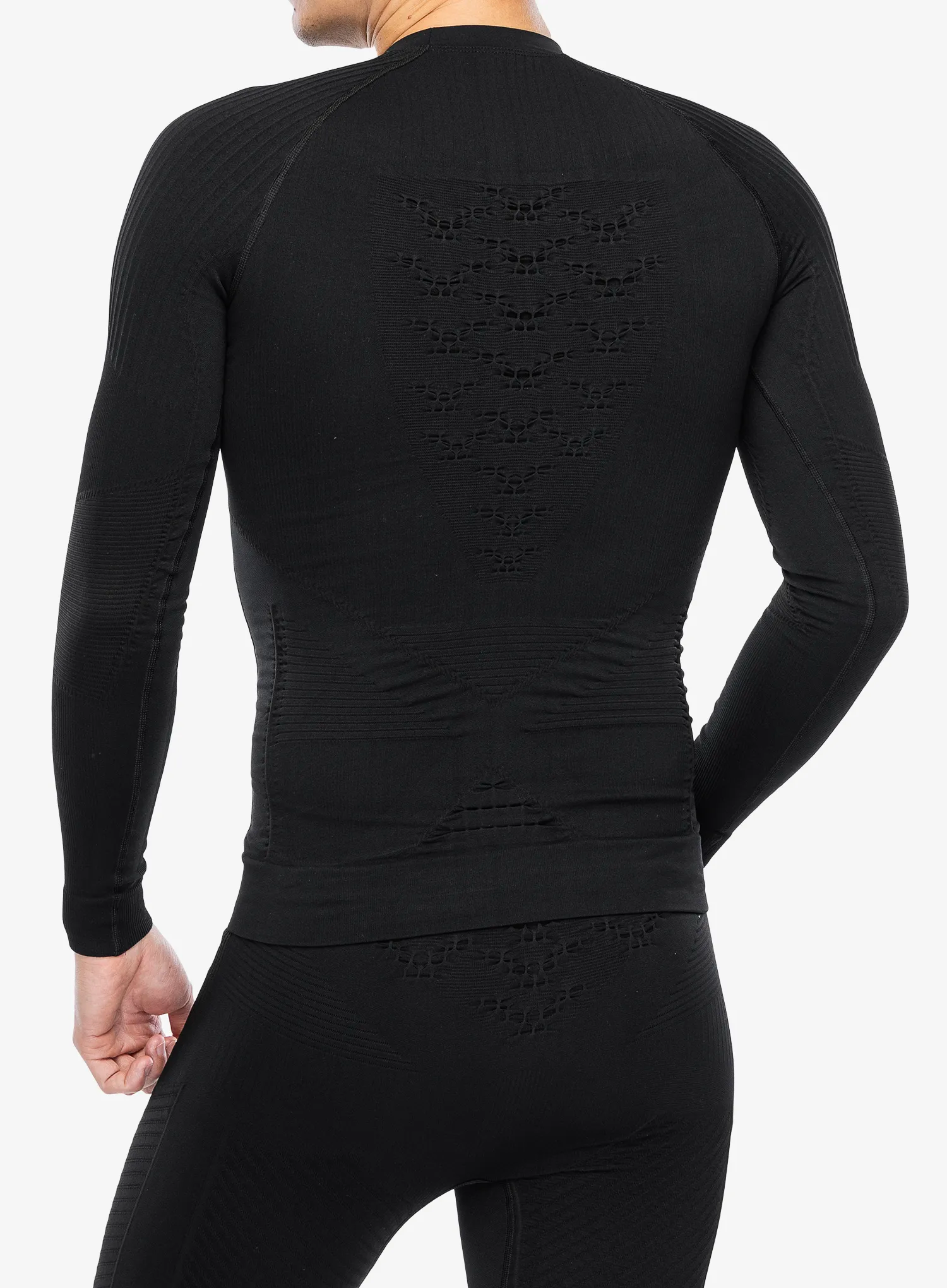 Termo flis jopa X-Bionic Energy Accumulator 4.0 Shirt Round Neck - opal black/arctic white