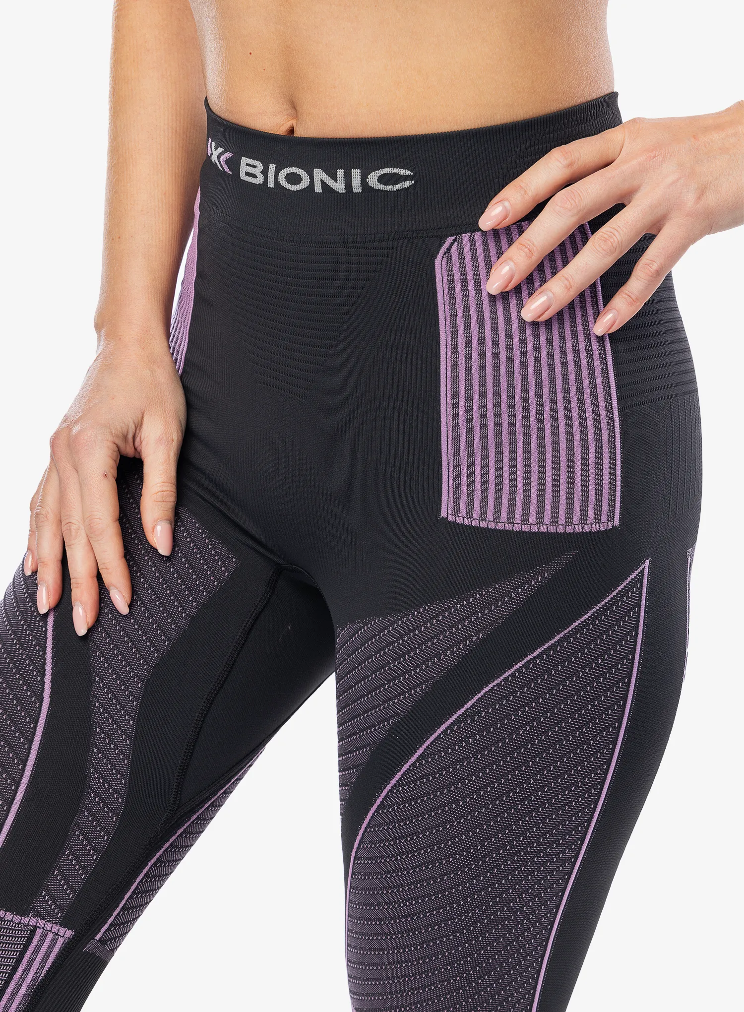 Ženske termo pajkice X-Bionic Energy Accumulator 4.0 Pants - charcoal/magnolia