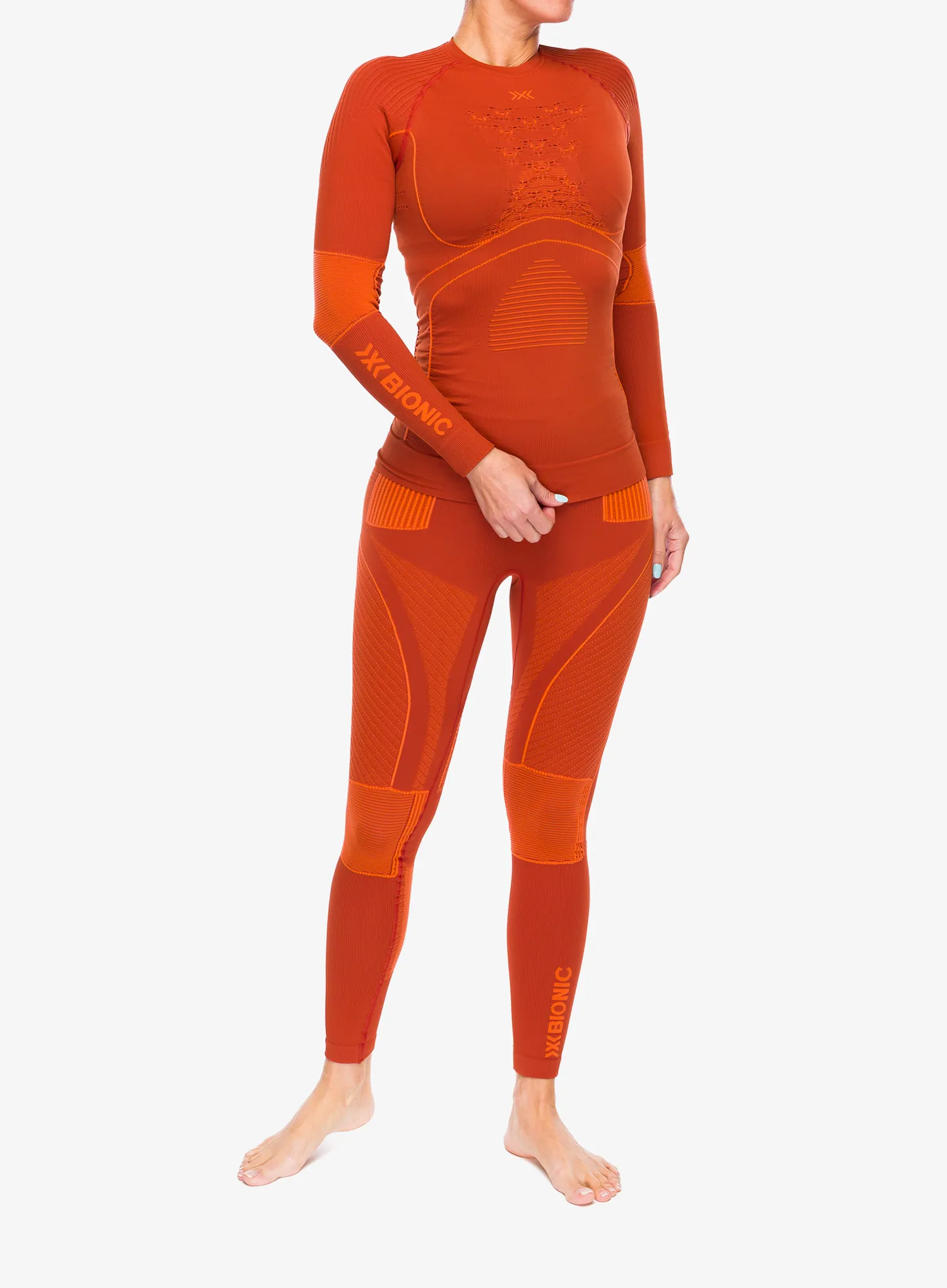 Ženske termo pajkice X-Bionic Energy Accumulator 4.0 Pants - clay/orange