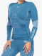 Ženska termo flis jopa X-Bionic Energy Accumulator 4.0 Shirt Round Neck - mineral blue/arctic white