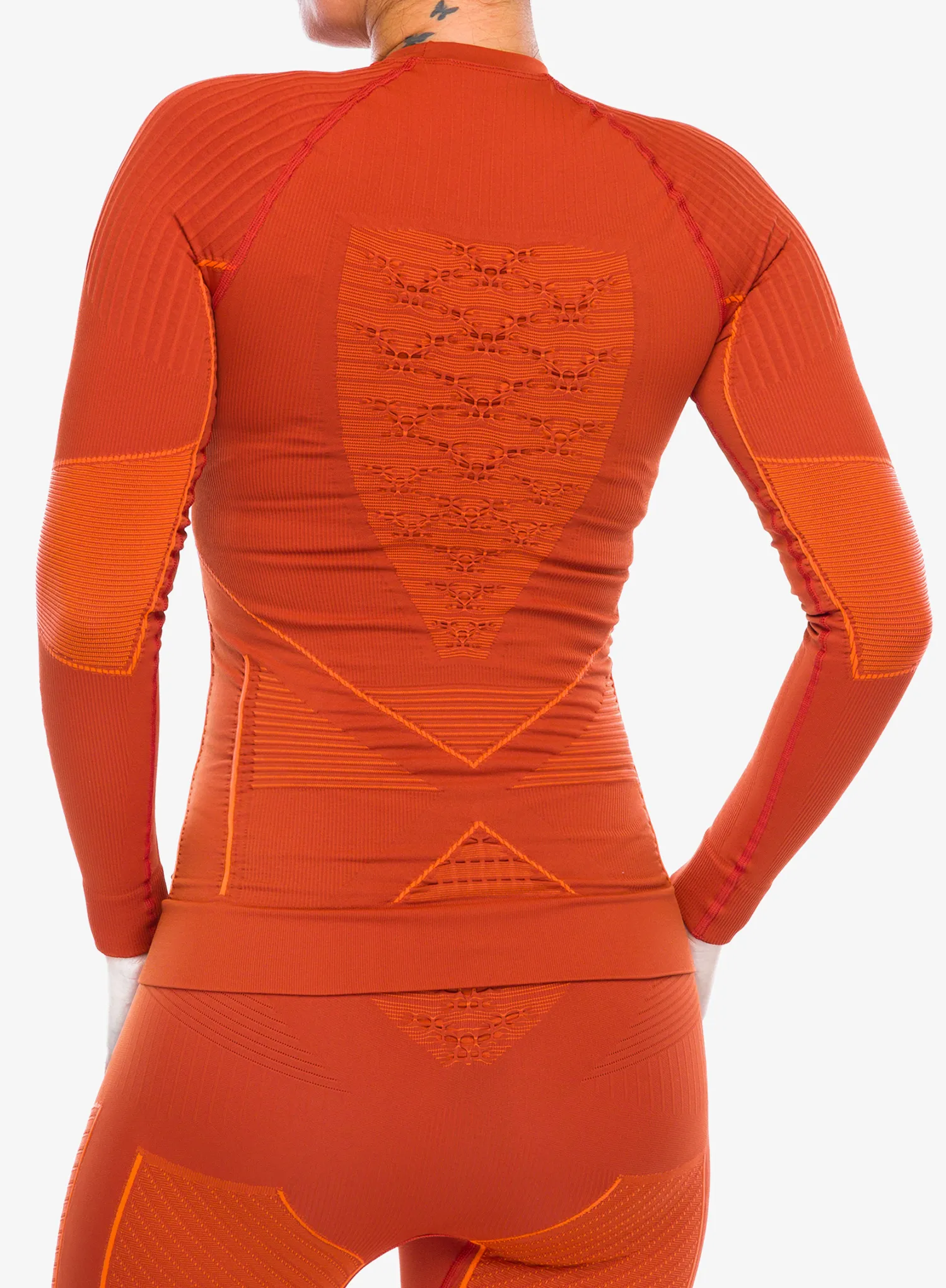 Ženska termo flis jopa X-Bionic Energy Accumulator 4.0 Shirt - clay/orange